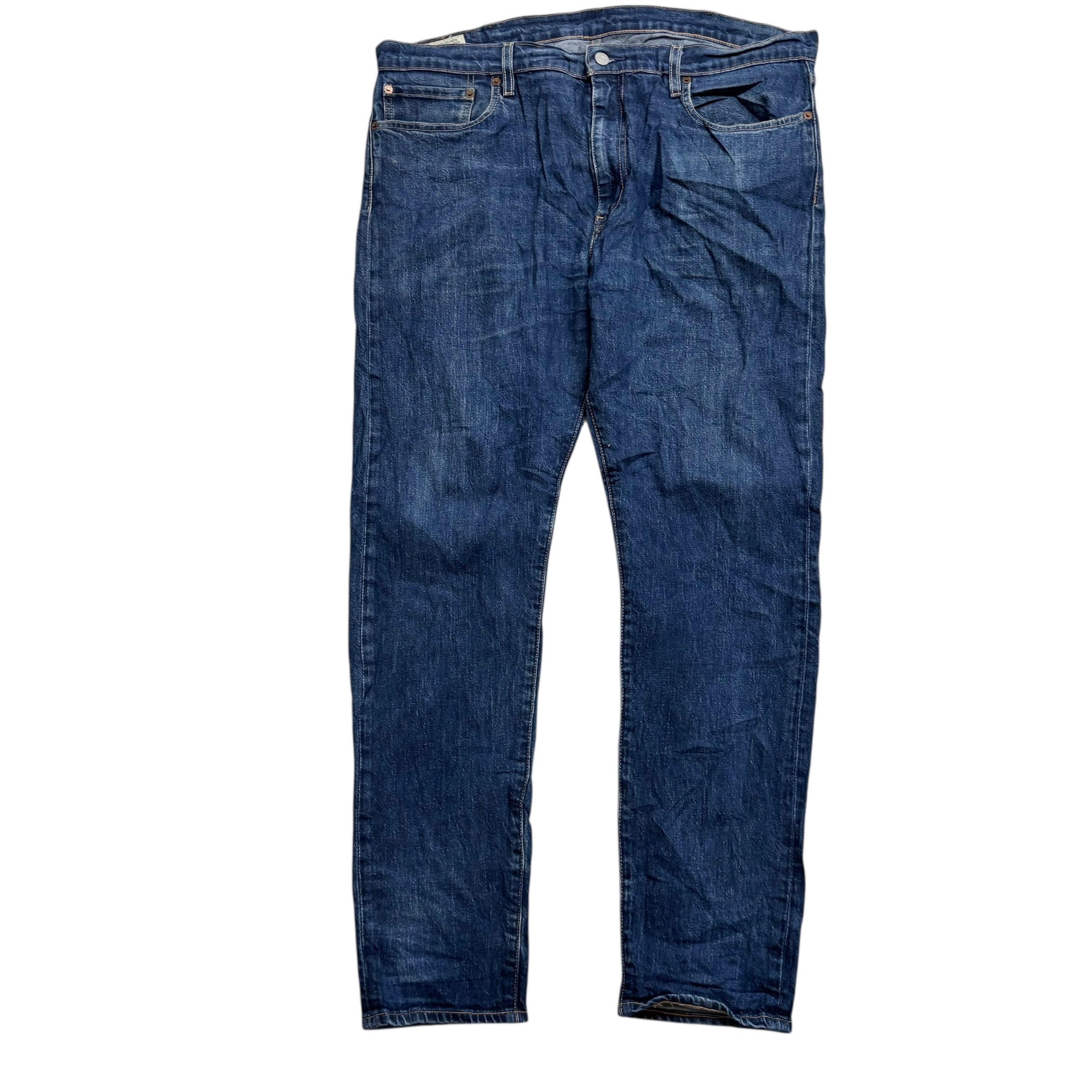 Levis 512 Jeans W38 L32 Mens Mid Blue Slim Tapered Fit Stretch Denim (E)