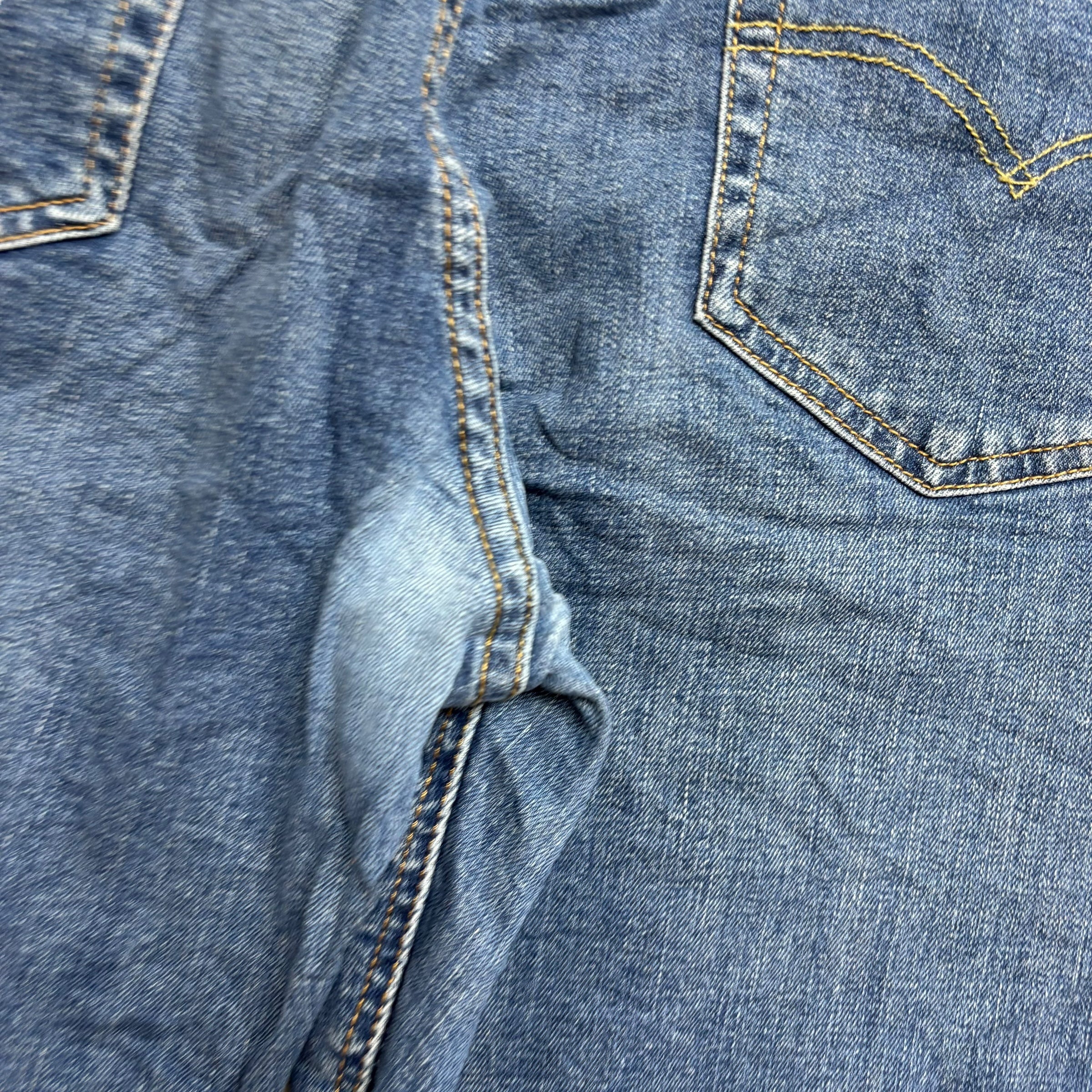 Levis 531 Jeans W38 L32 Mens Mid Blue Tapered Skinny Fit Stretch Denim