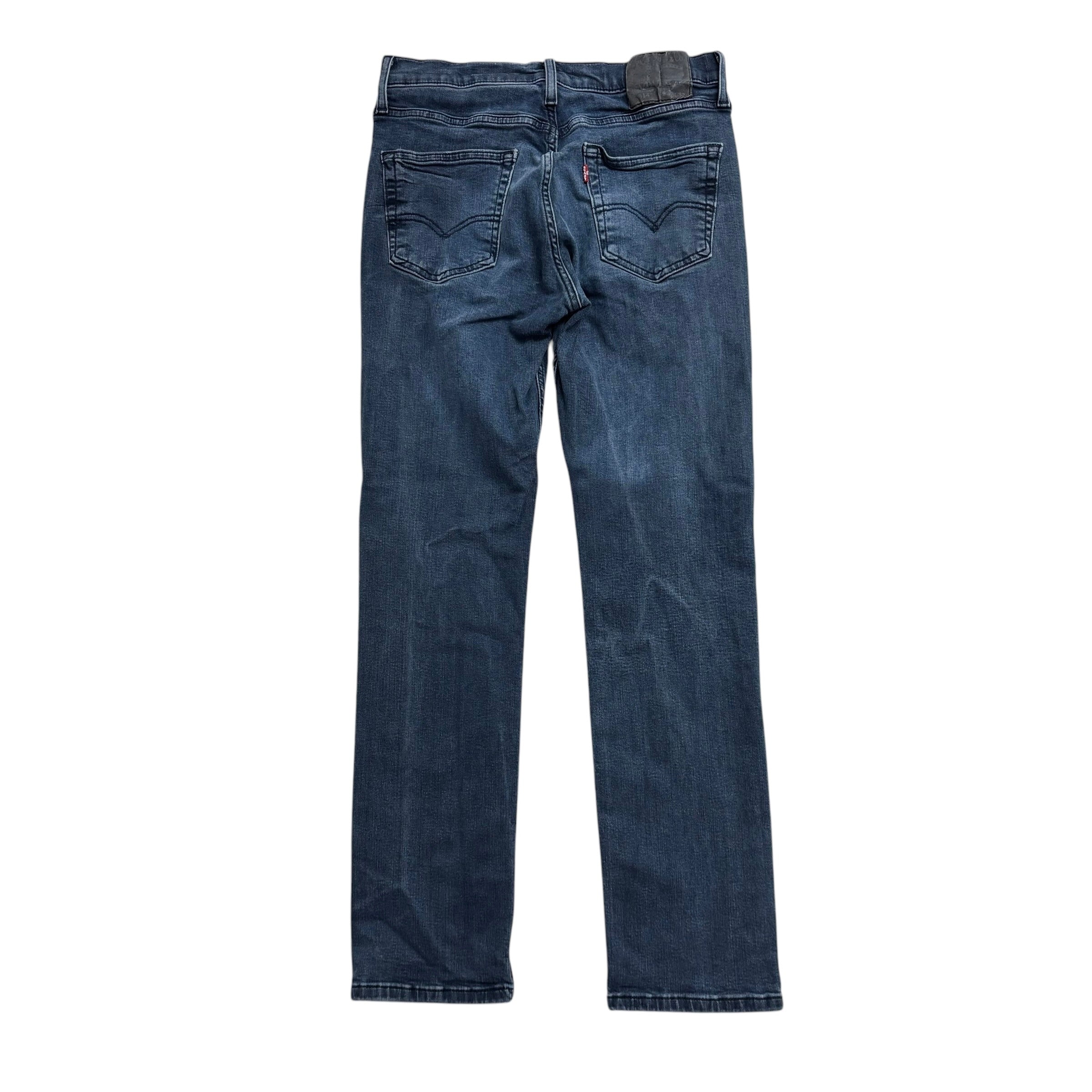 Levis 514 Jeans W30 L31 Mens Navy Blue Slim Straight Fit Stretch Denim