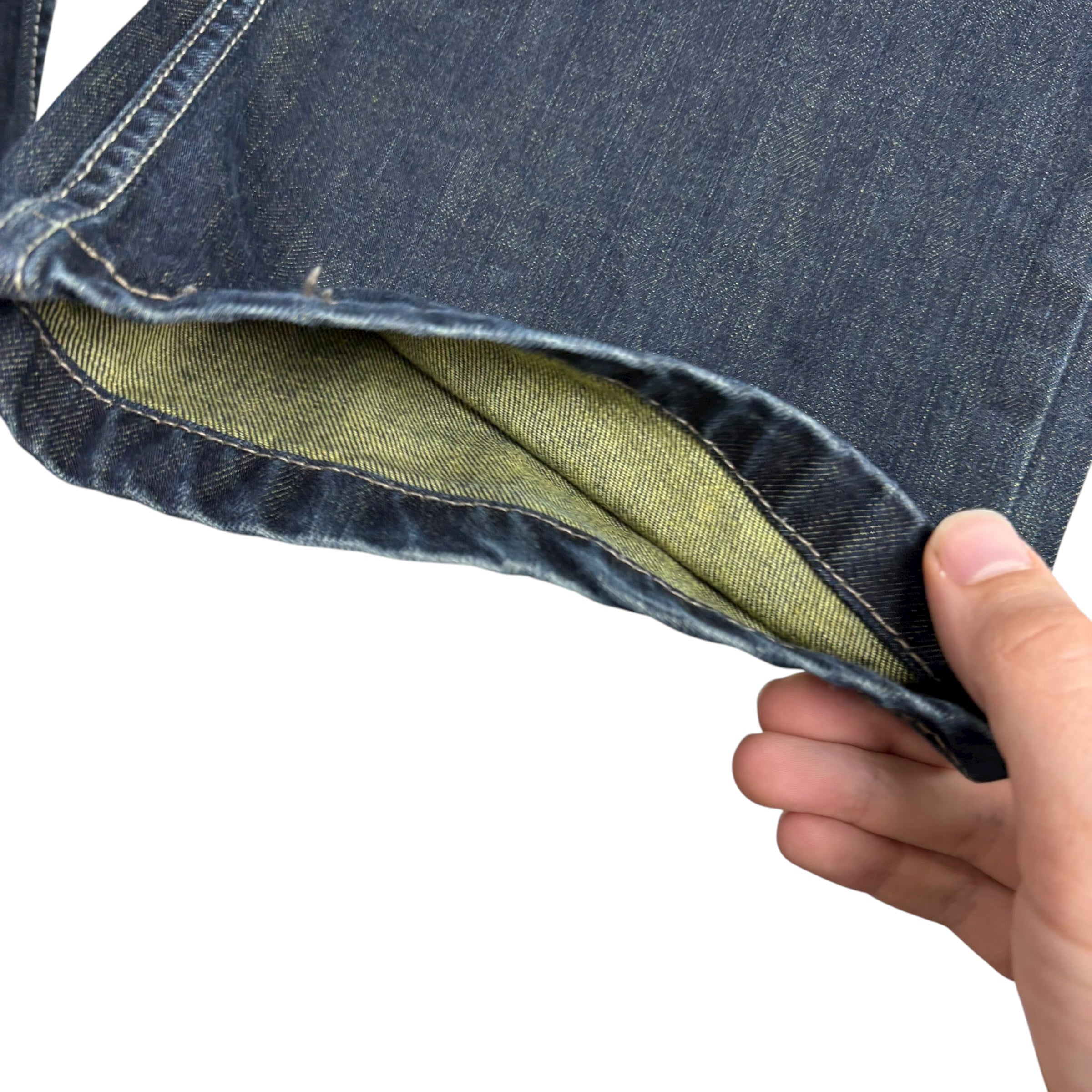 Levis 514 Jeans W33 L33 Mens Dark Blue Regular Straight Fit Vintage Denim (E)