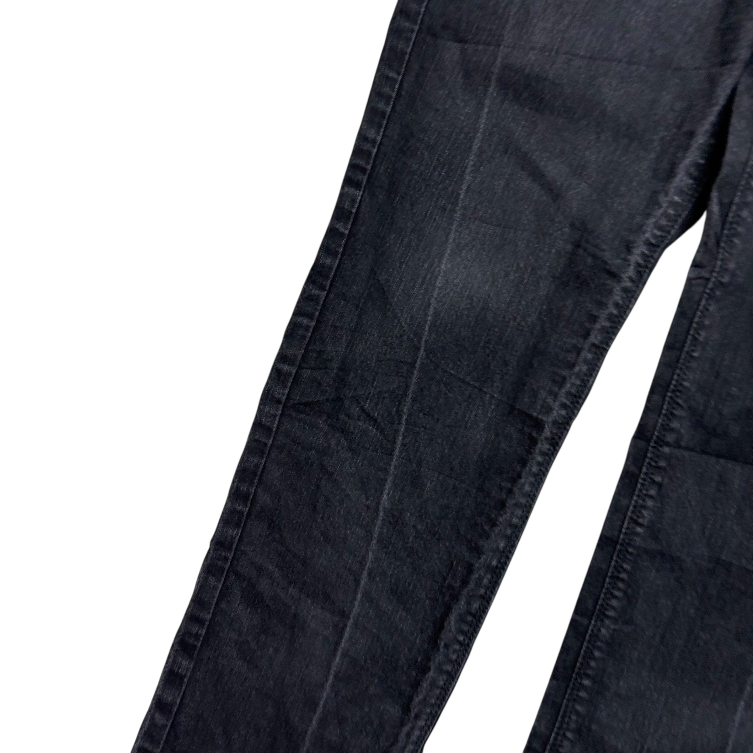 Levis Denizen Jeans W36 L32 Mens Black Skinny Fit Stretch Denim