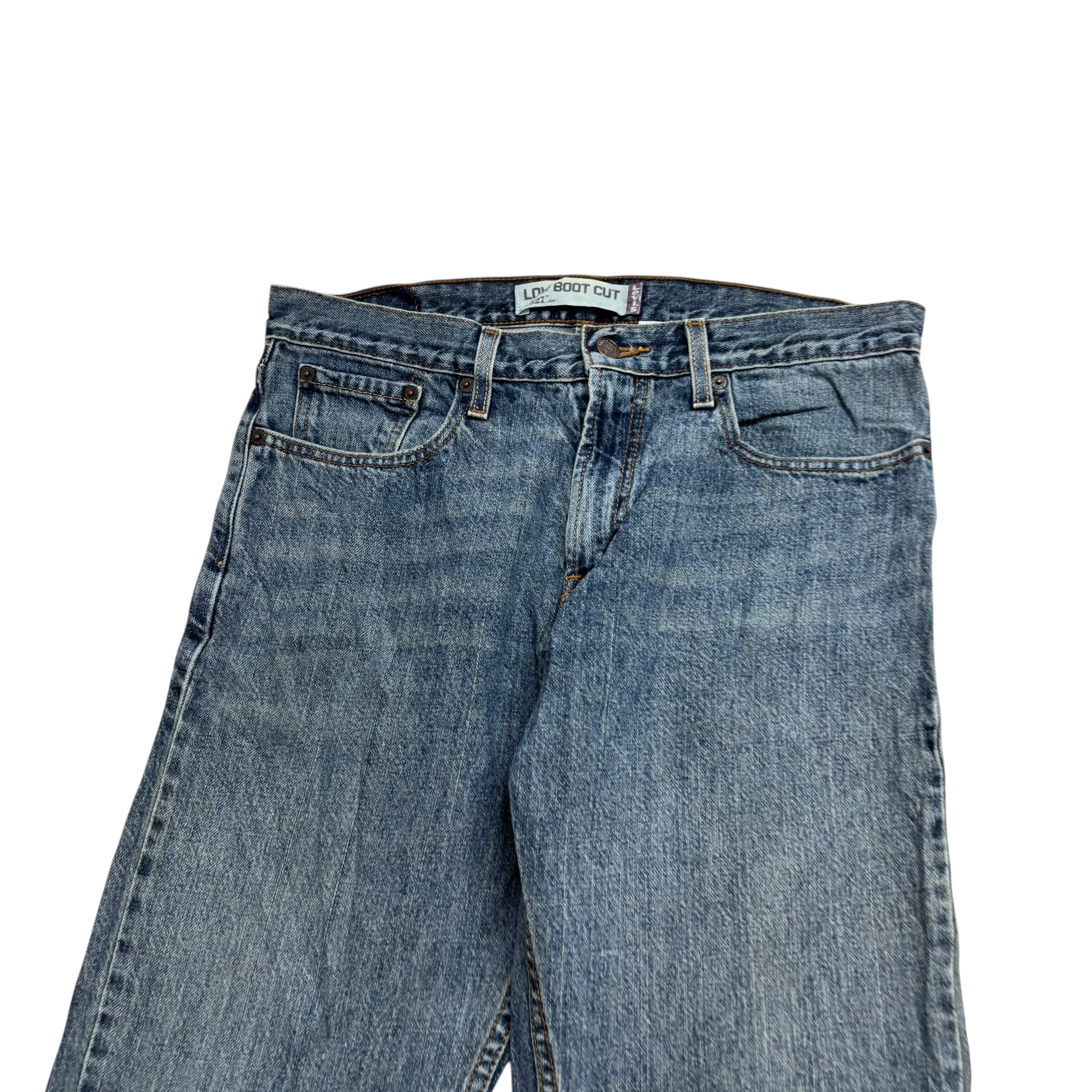 Levis 527 Jeans W32 L32 Mens Mid Blue Regular Bootcut Fit Vintage Denim