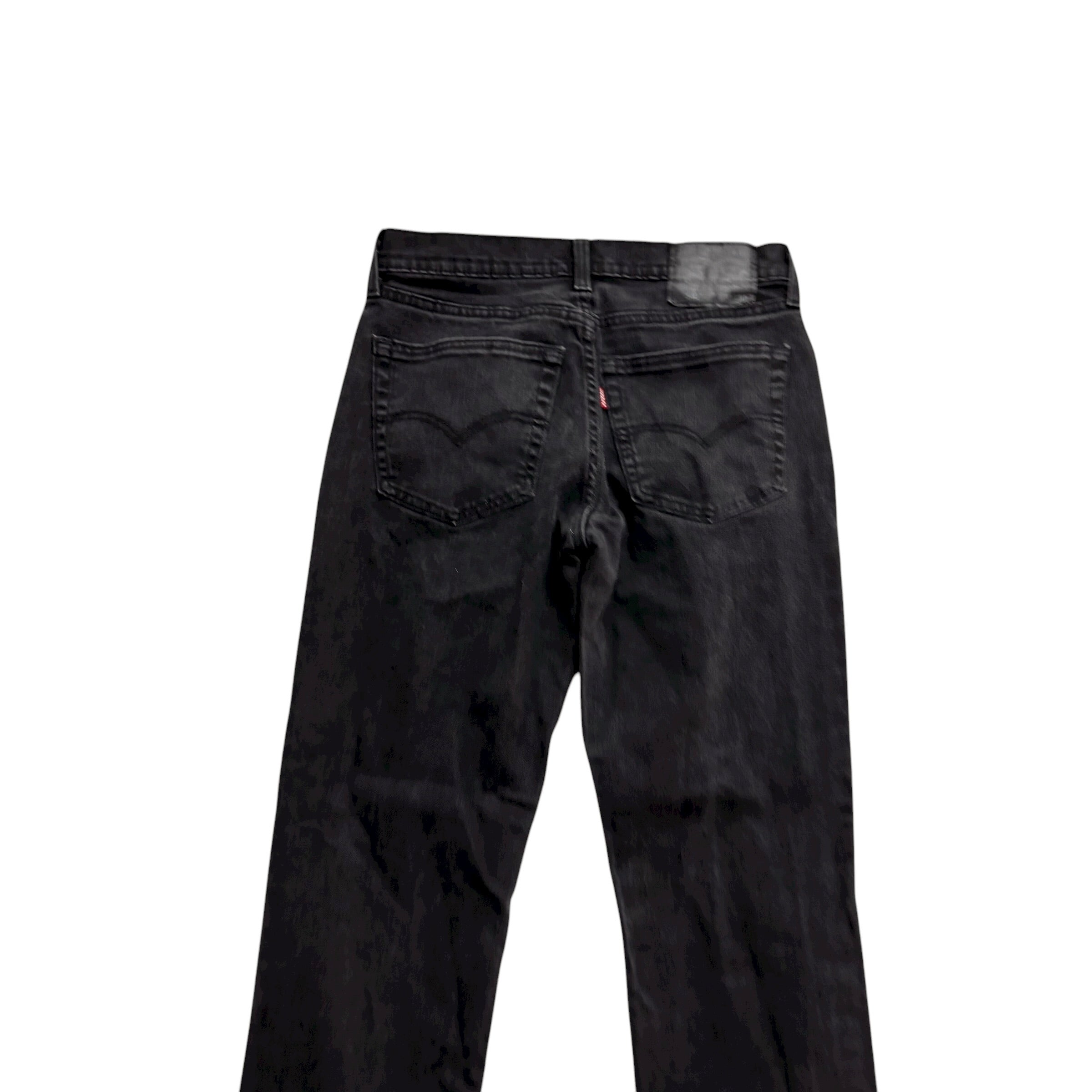 Levis 541 Jeans W30 L29 Mens Black Athletic Tapered Fit Stretch Denim (E)