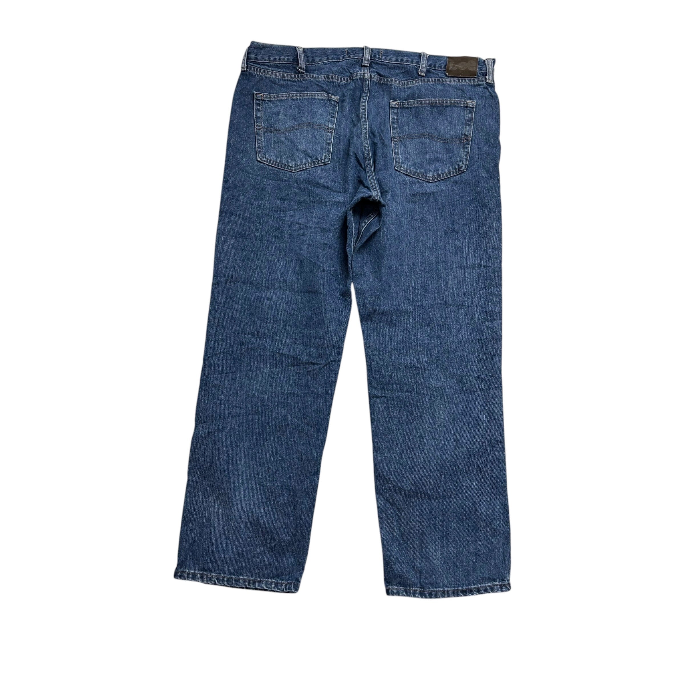 Lee Jeans W40 L30 Mens Mid Blue Regular Straight Fit Denim (E)