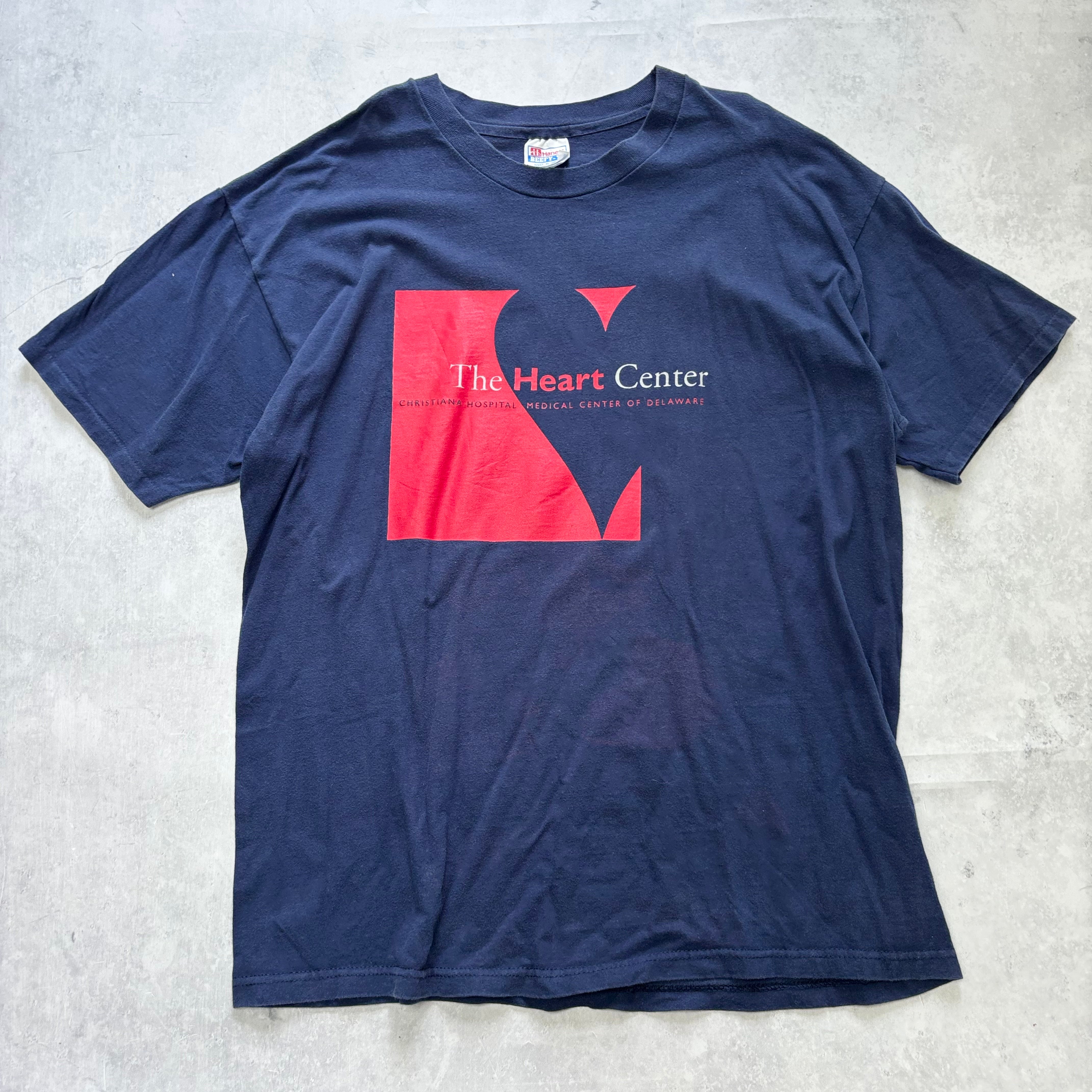 Vintage T Shirt Mens XL Navy Blue Single Stitch Graphic Print 90s USA (E)