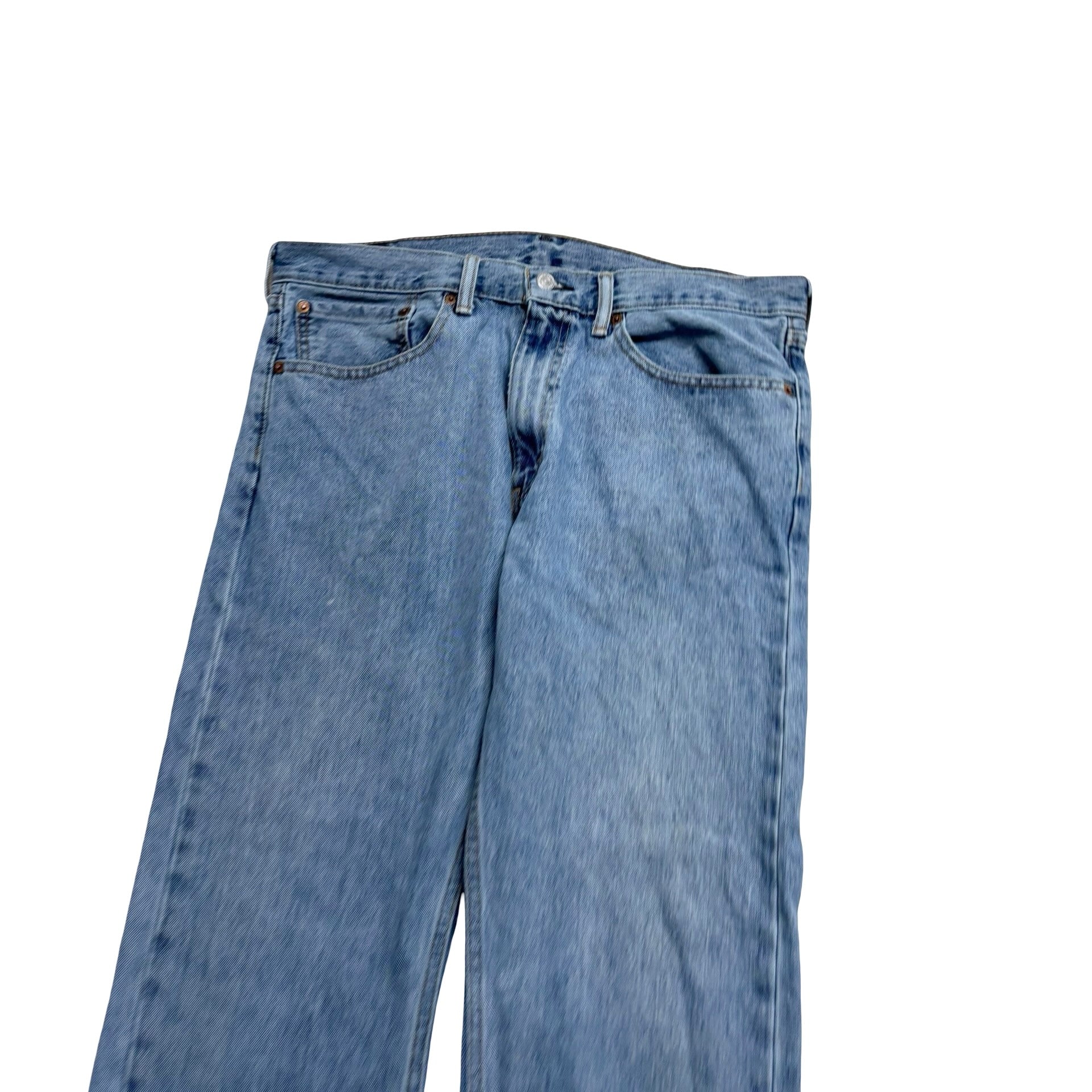 Levis 505 Jeans W36 L29 Mens Light Blue Regular Straight Fit Denim