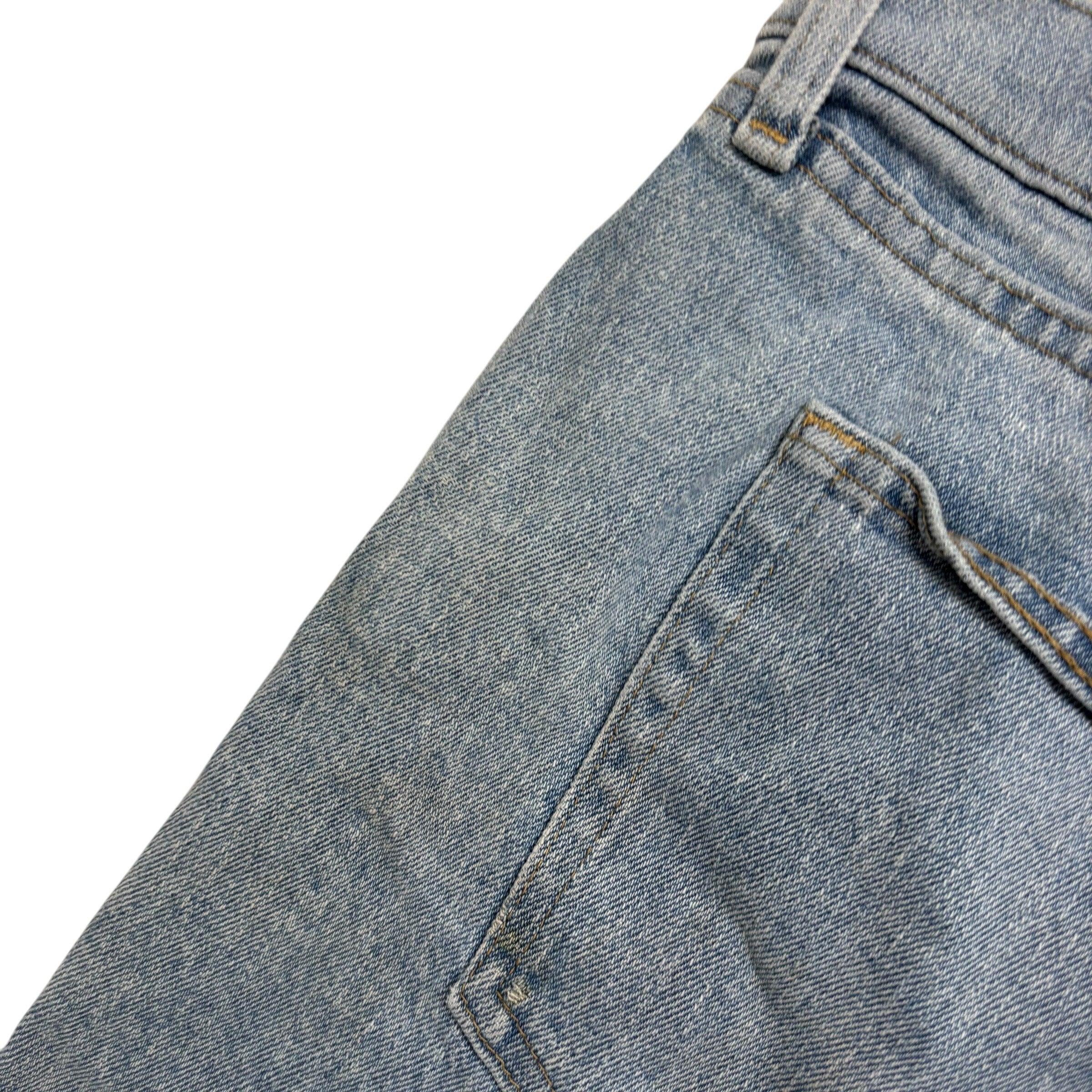 Wrangler Jorts W46 Mens Denim Shorts Light Blue Regular Fit Stretch (F)