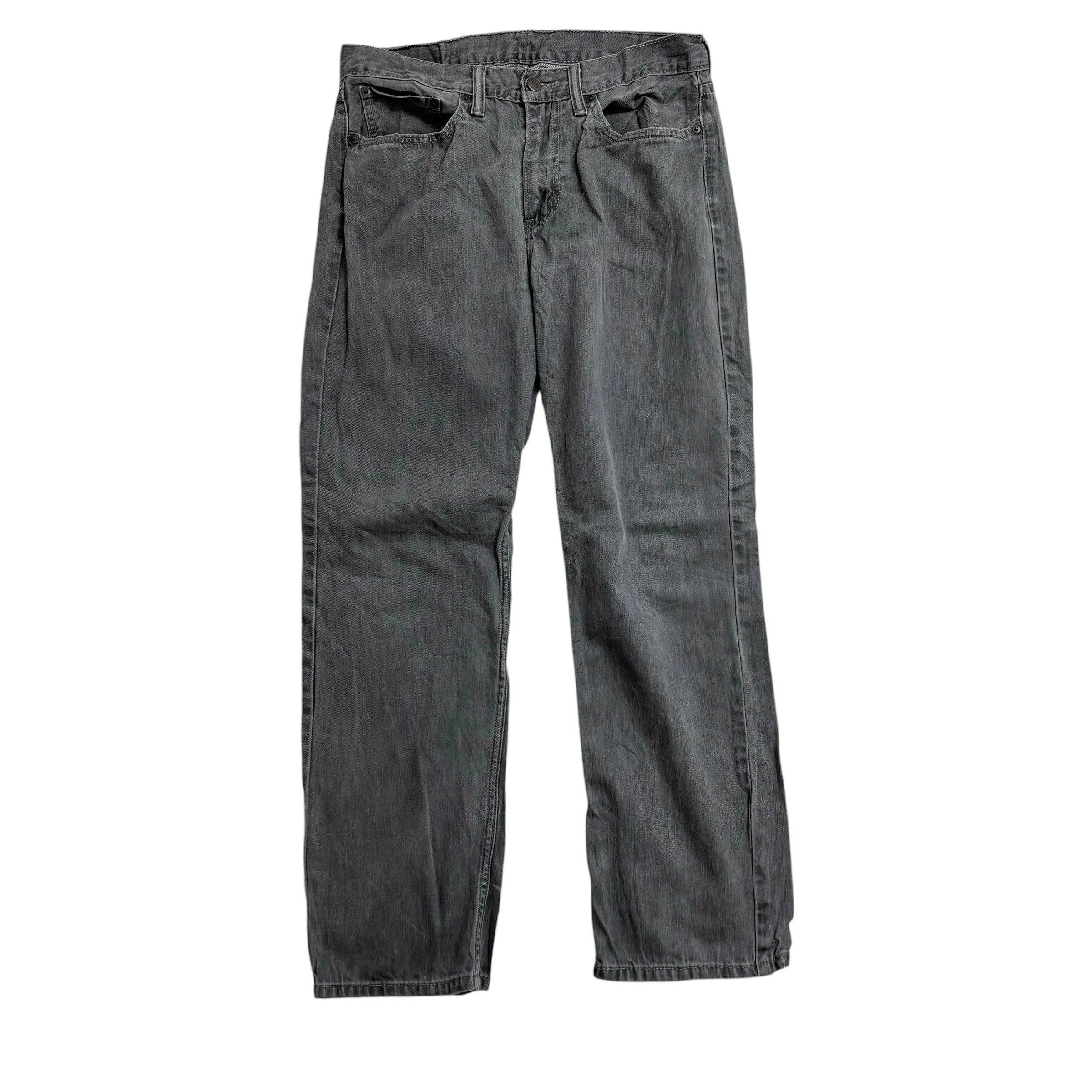 Levis 514 Jeans W32 L29 Mens Grey Regular Straight Fit Denim