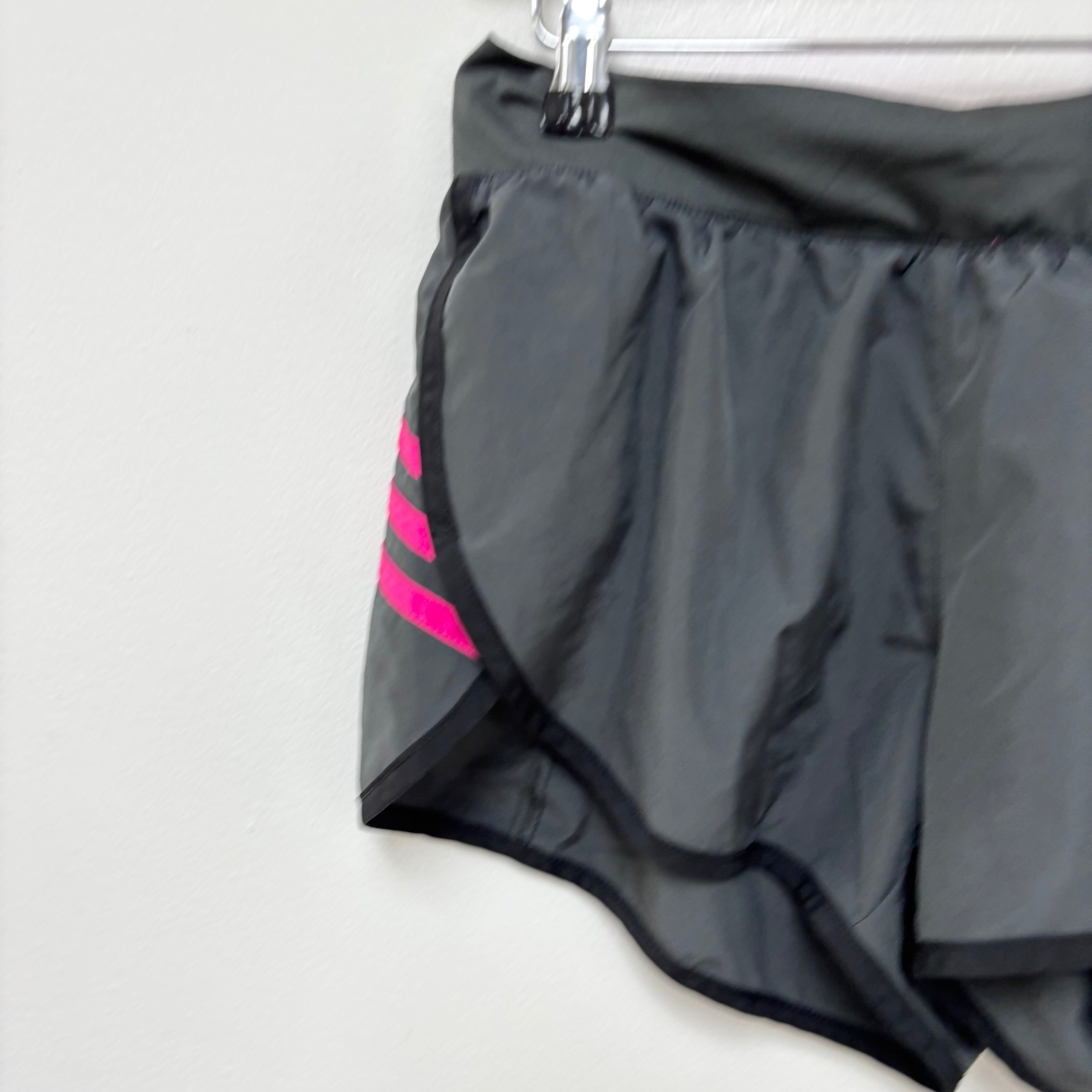 Adidas Shorts Womens Small Black Sports Running Gym Athletic Climalite (E)