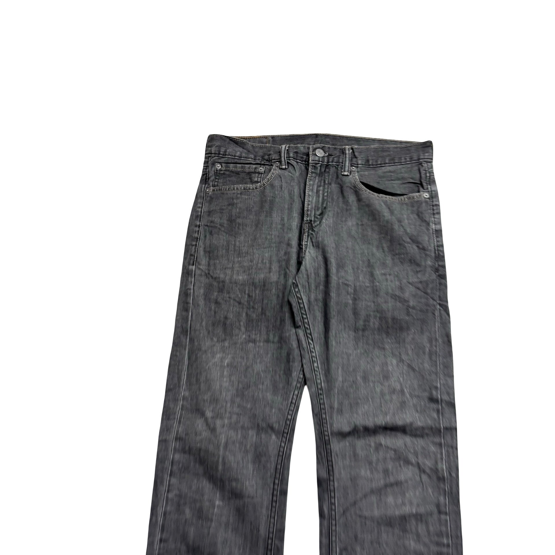 Levis 513 Jeans W32 L32 Mens Grey Slim Straight Fit Vintage Denim (E)