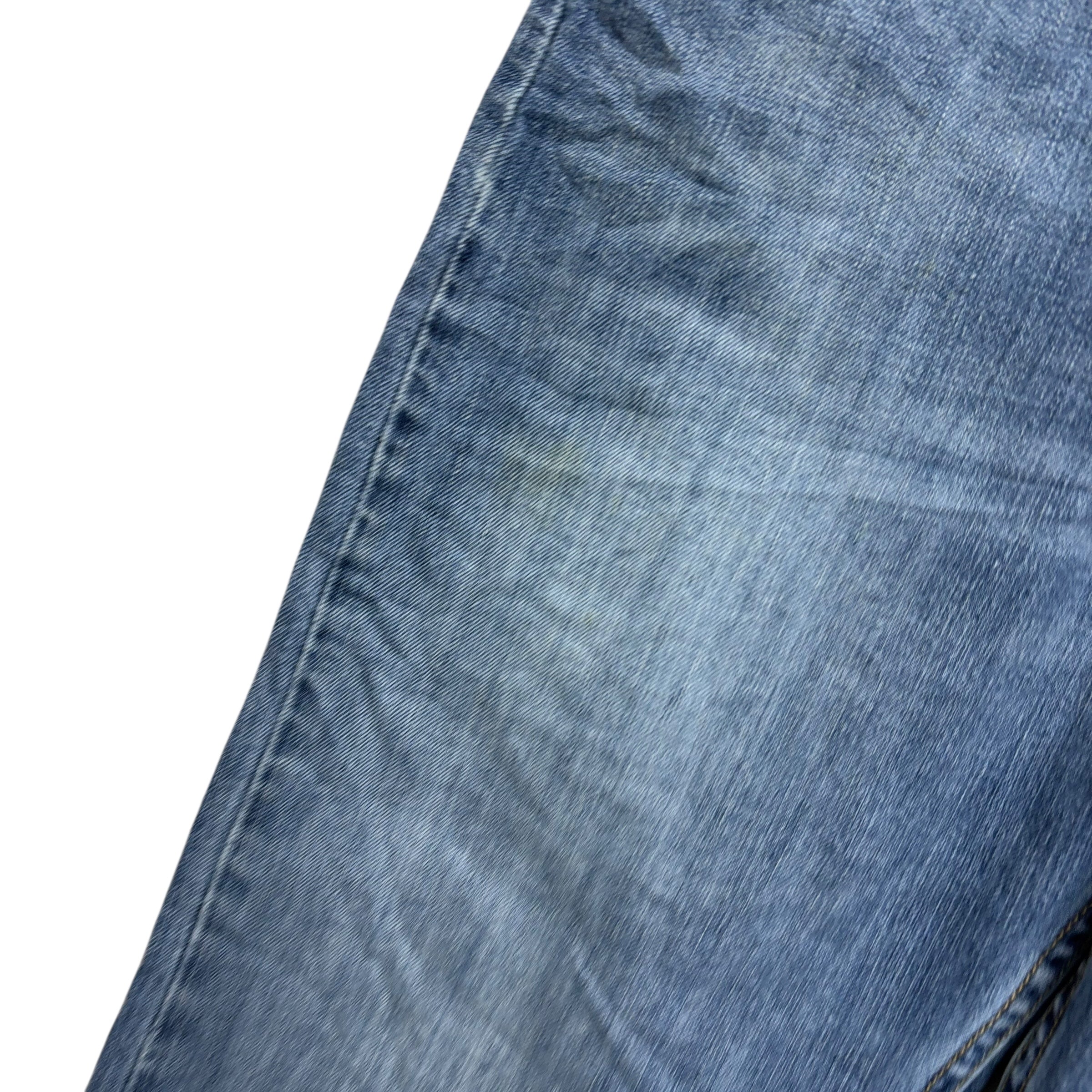 Levis Jeans W36 L30 Mens Mid Blue Regular Straight Fit Stretch Denim