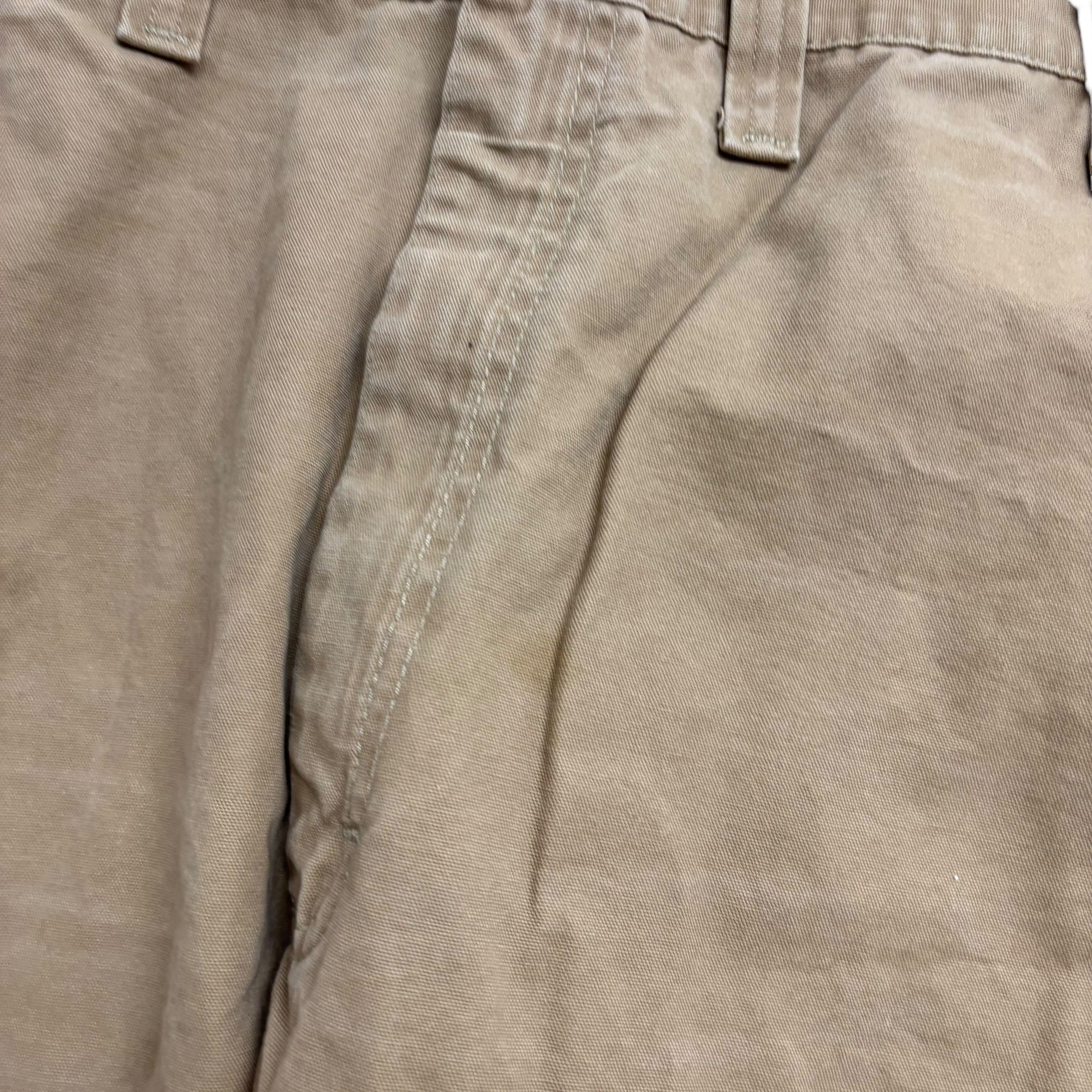 Wrangler Carpenter Pants W44 L32 Mens Tan Relaxed Straight Fit Trousers