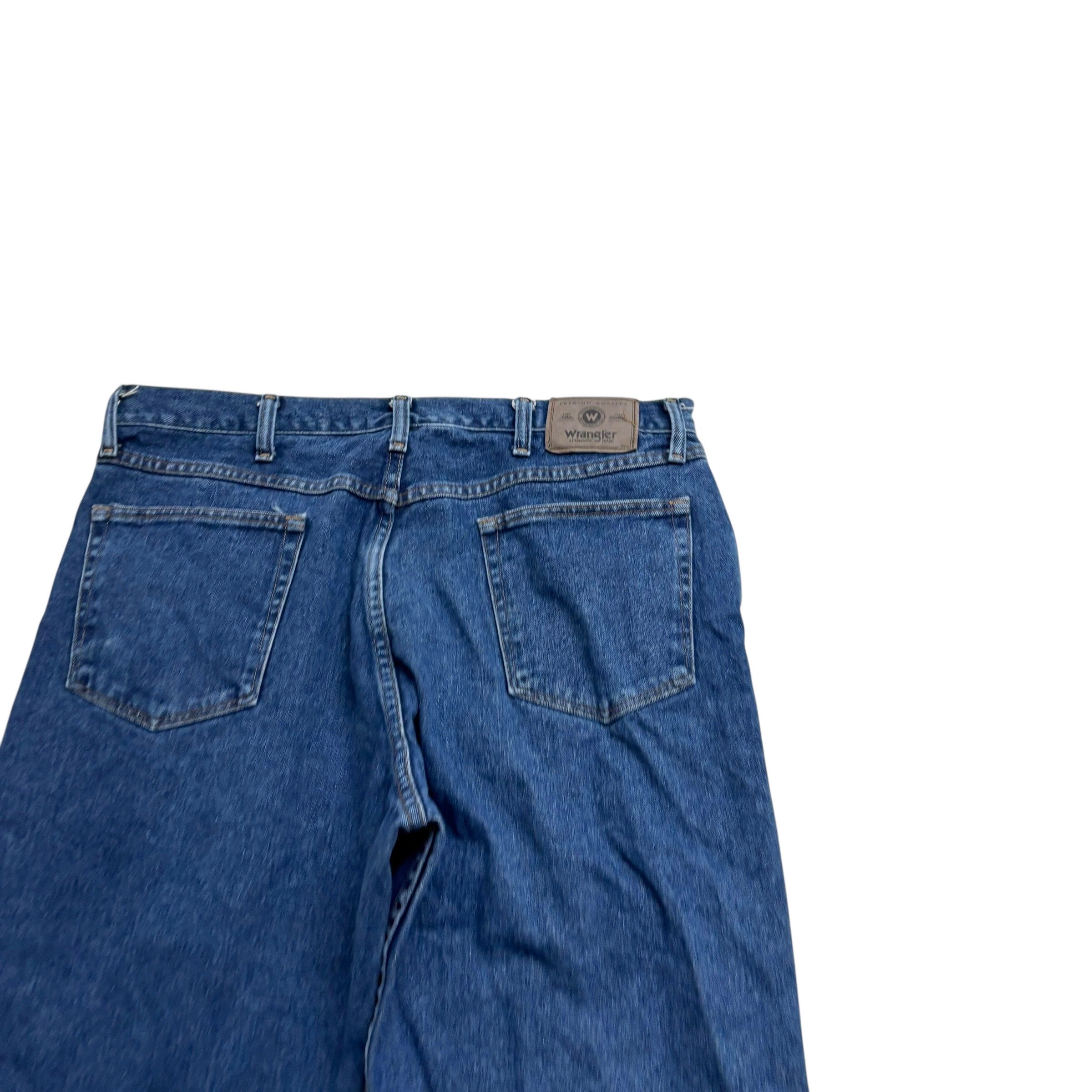 Wrangler Jeans W36 L29 Mens Mid Blue Relaxed Straight Fit Vintage Denim