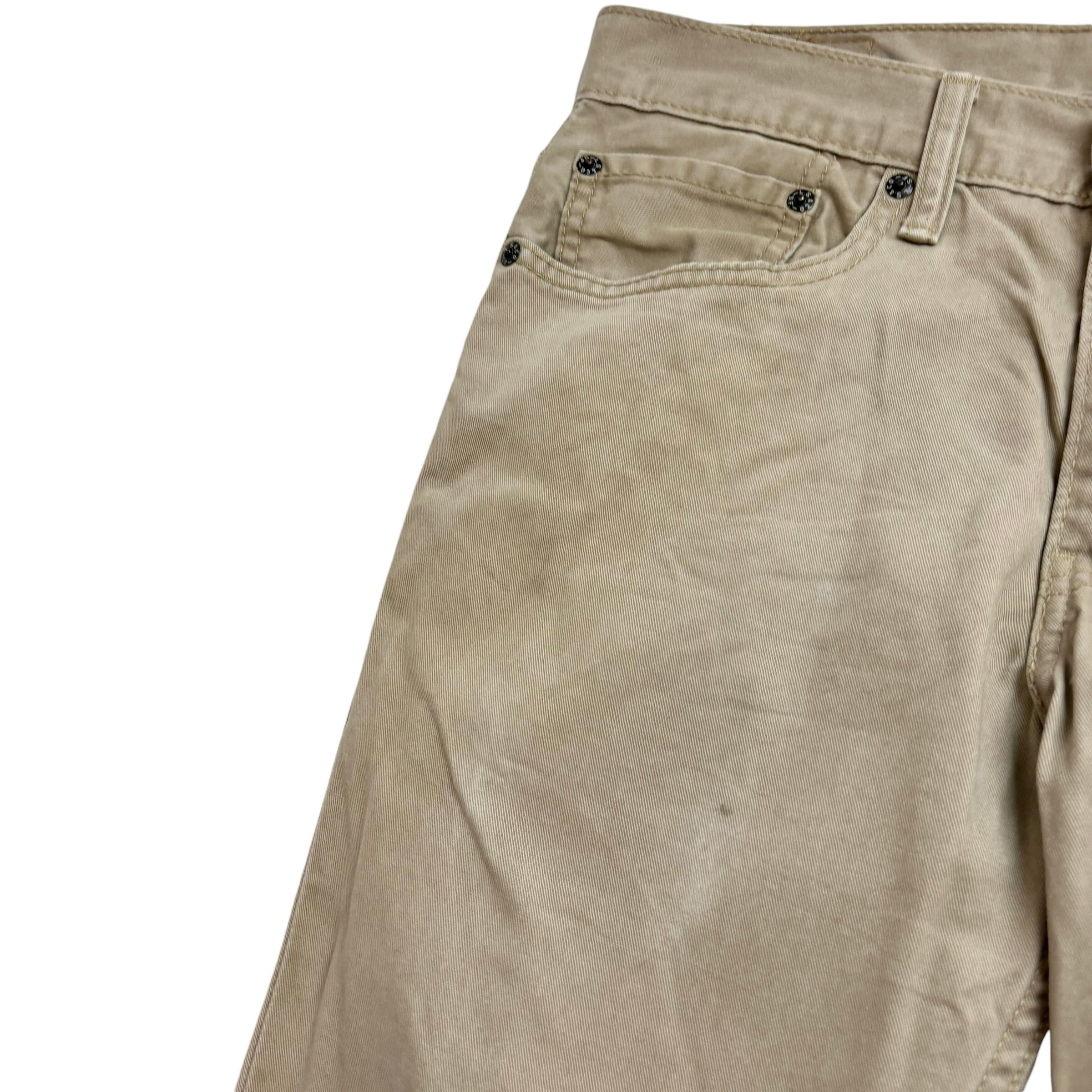 Levis 511 Trousers W31 L32 Mens Beige Slim Fit Cotton Pants