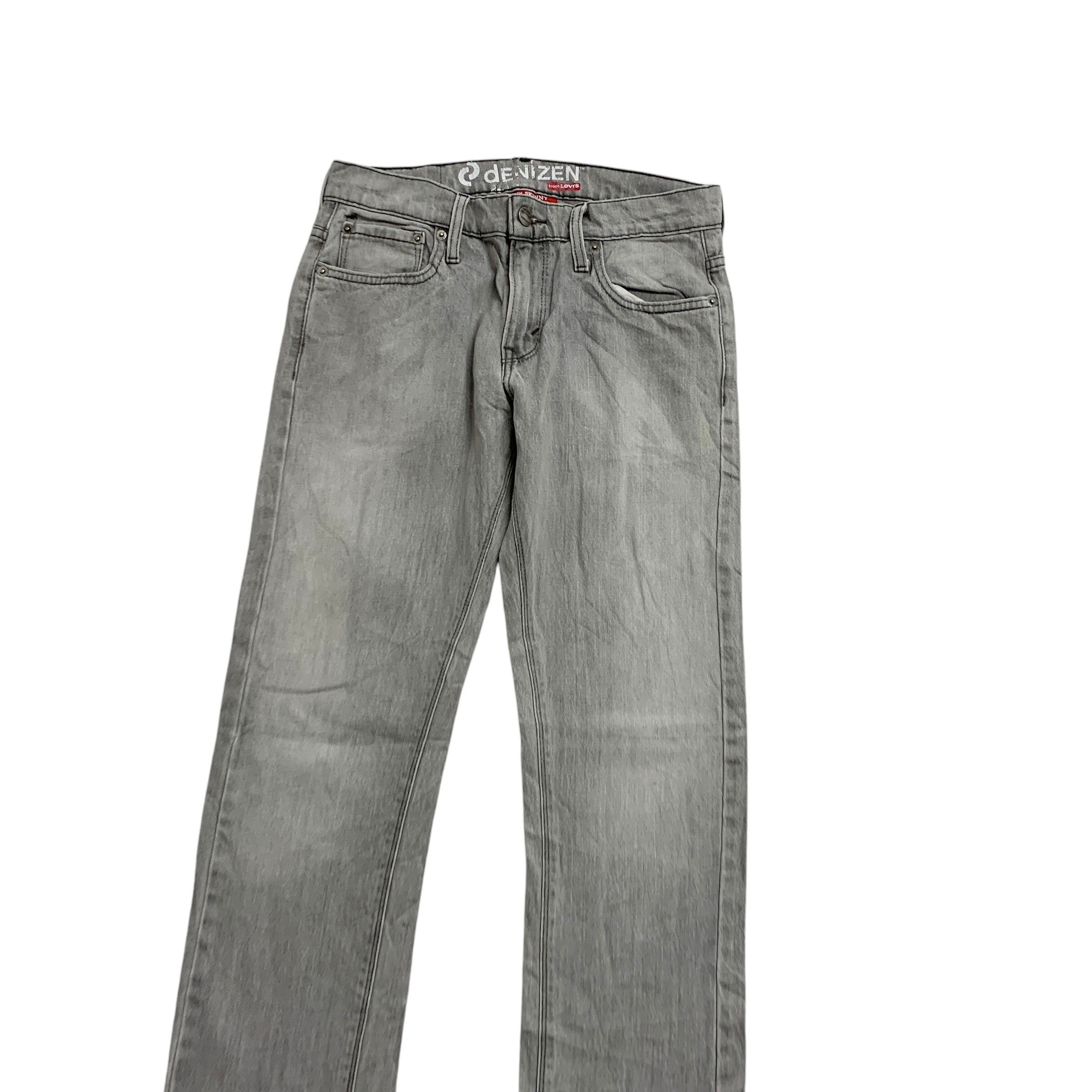 Levis Denizen Jeans W29 L32 Mens Grey Skinny Fit Stretch Vintage Denim