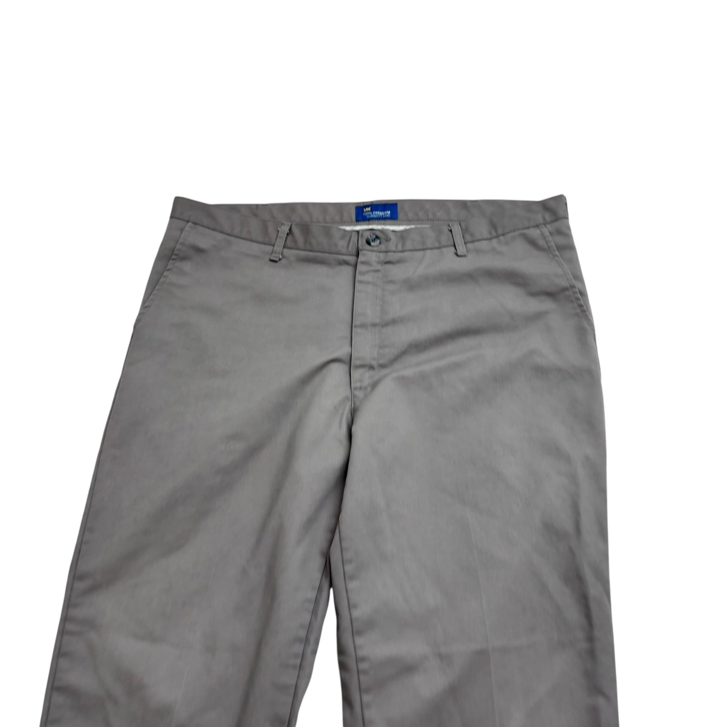 Wrangler Trousers W42 L32 Mens Grey Regular Straight Fit Stretch Pants