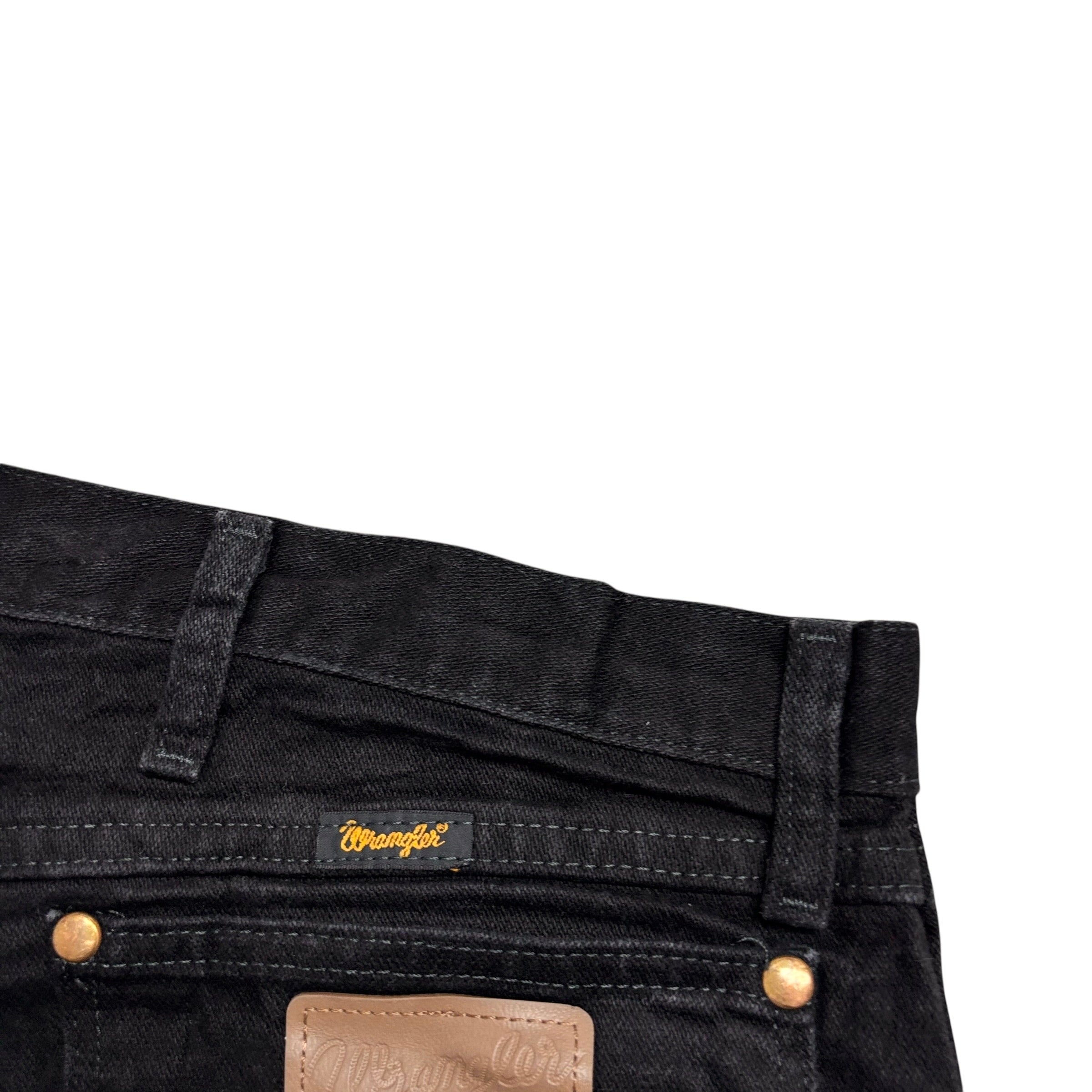 Wrangler Jeans Cowboy Cut W42 L34 Mens Black 13MWZ Original Fit Denim (E)