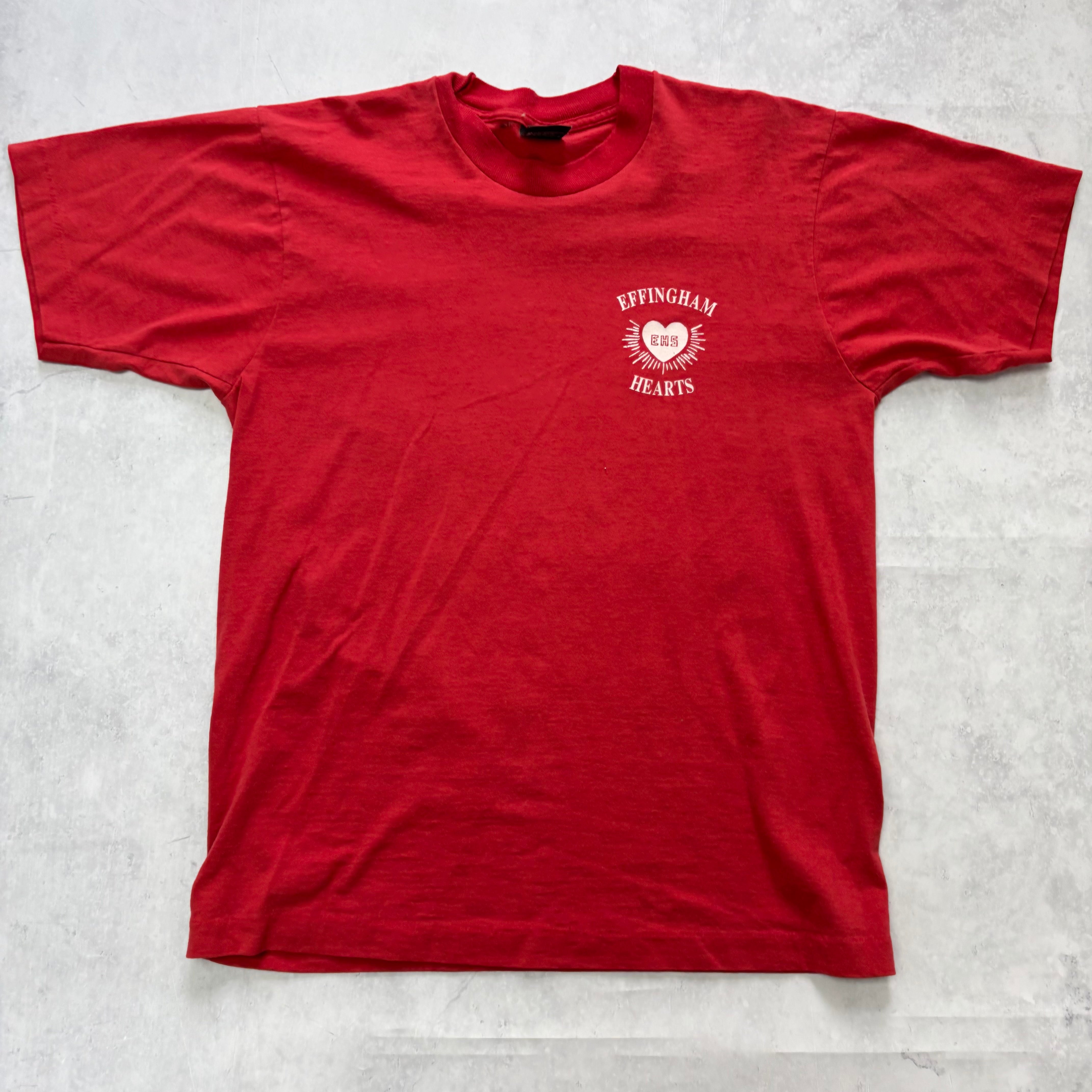 Vintage T Shirt Mens Small Red Single Stitch Graphic Print 90s USA (E)