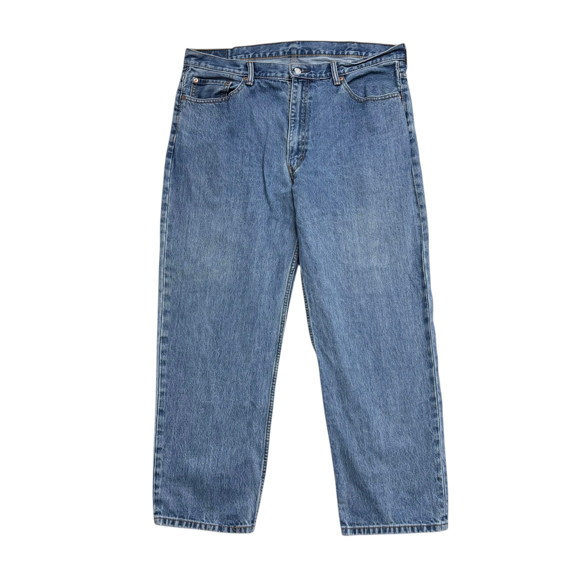 Levis 550 Jeans W40 L30 Mens Mid Blue Baggy Relaxed Straight Fit Denim
