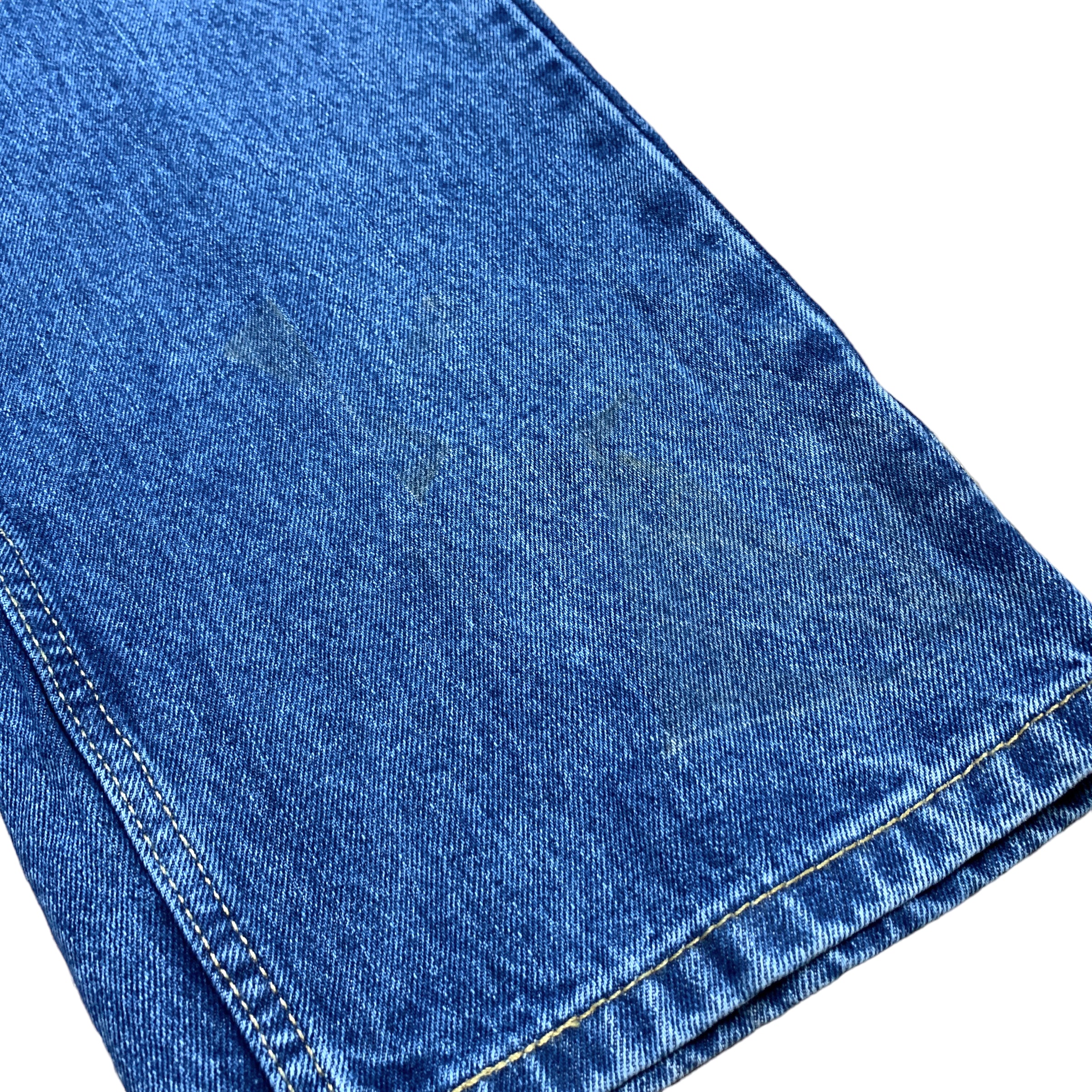 Levis 505 Jeans W40 L32 Mens Blue Vintage Regular Straight Fit Denim