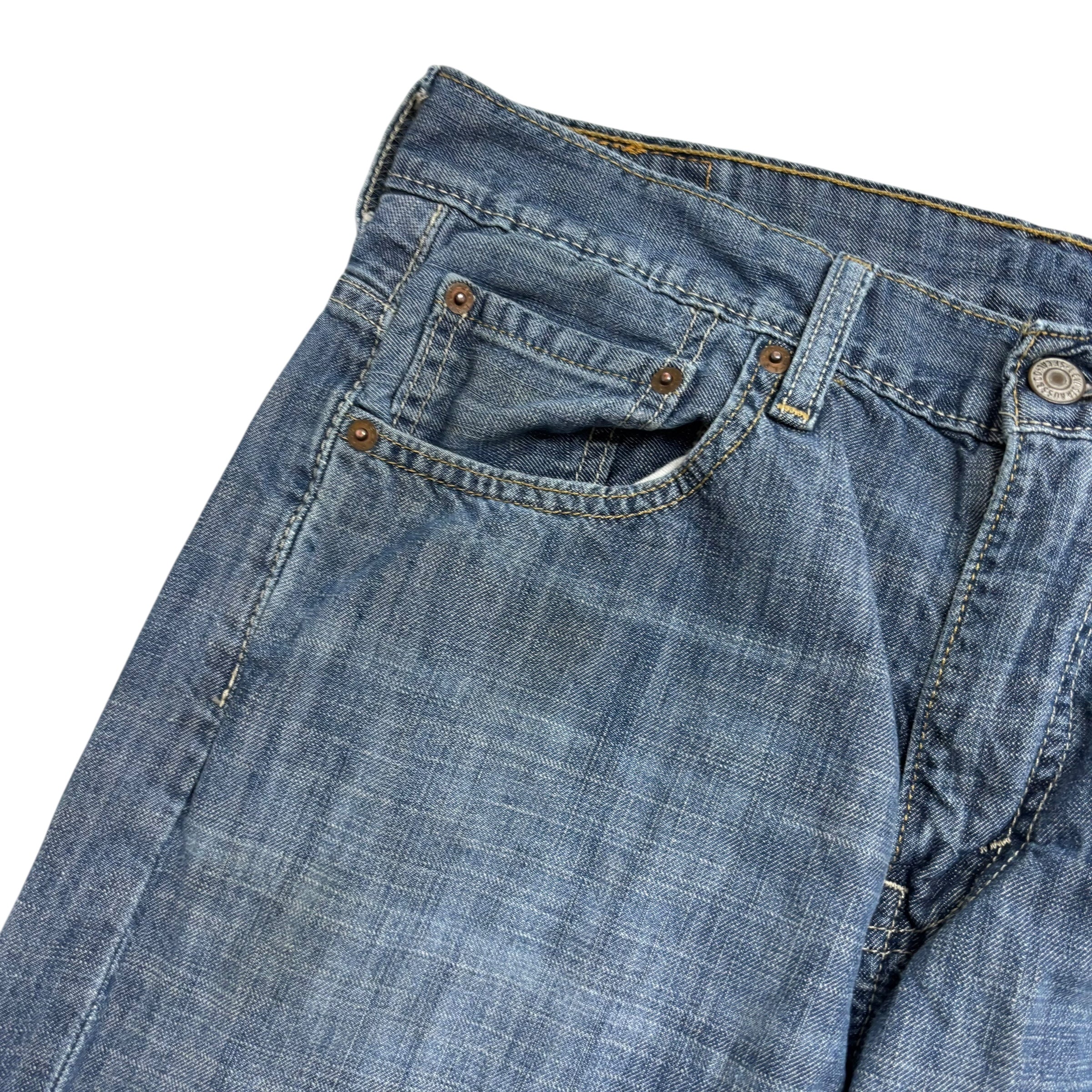 Levis 569 Jeans W31 L31 Mens Silver Blue Baggy Relaxed Straight Fit Denim