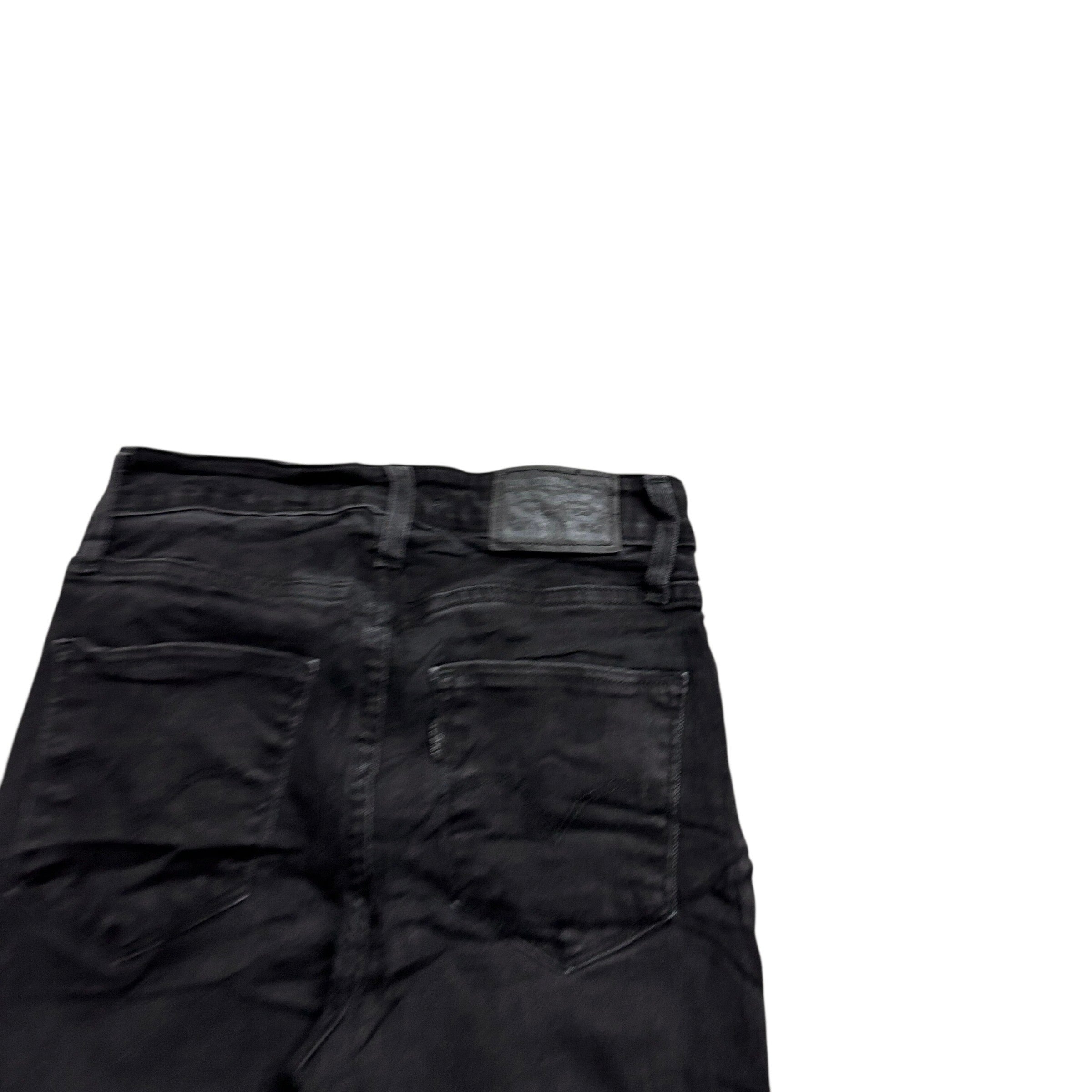 Levis 721 Jeans W23 L32 Womens High Rise Skinny Black Stretch Denim