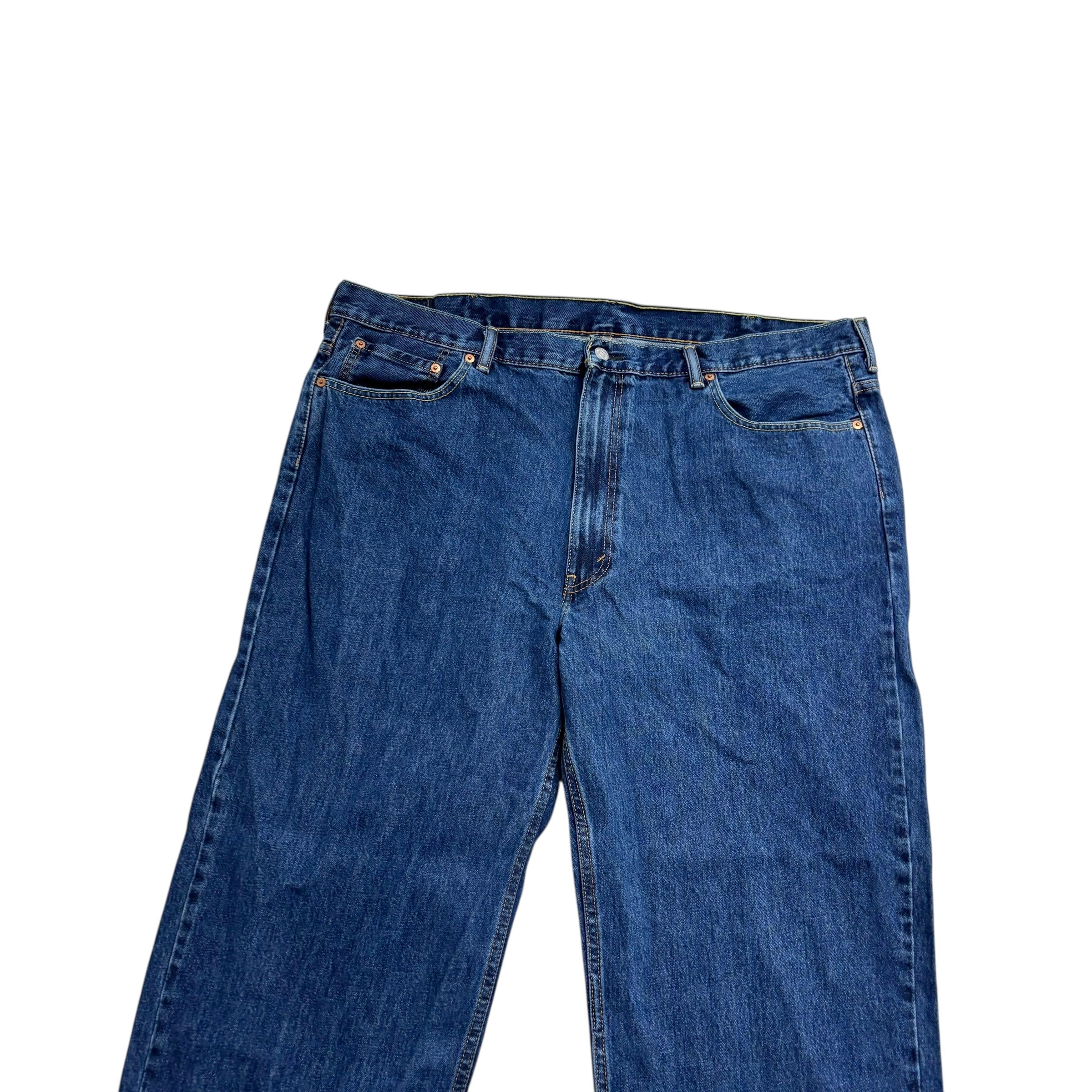 Levis 550 Jeans W46 L32 Mens Mid Blue Baggy Relaxed Straight Fit Denim (E)