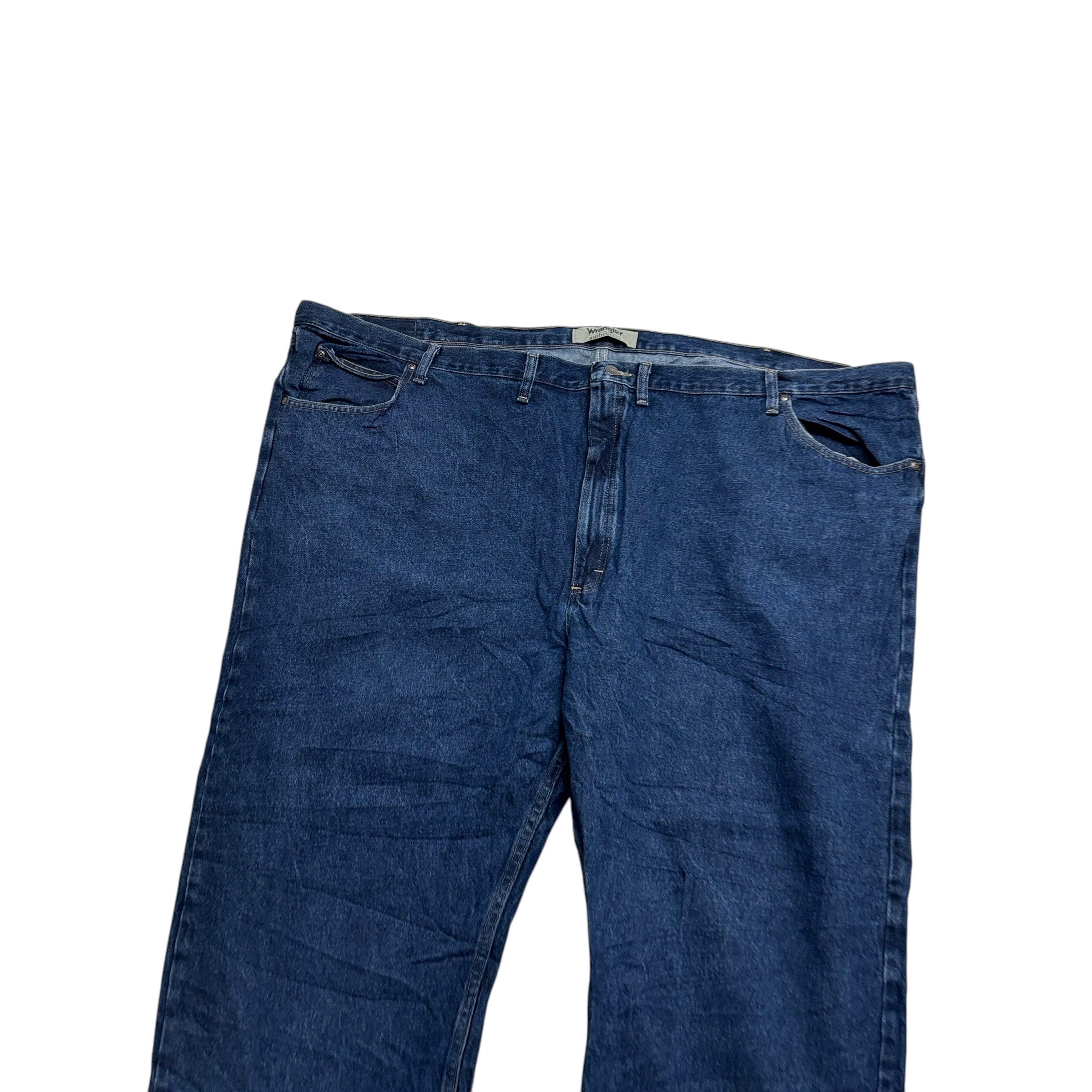 Wrangler Jeans W58 L32 Mens Dark Blue Relaxed Straight Fit Denim (E)