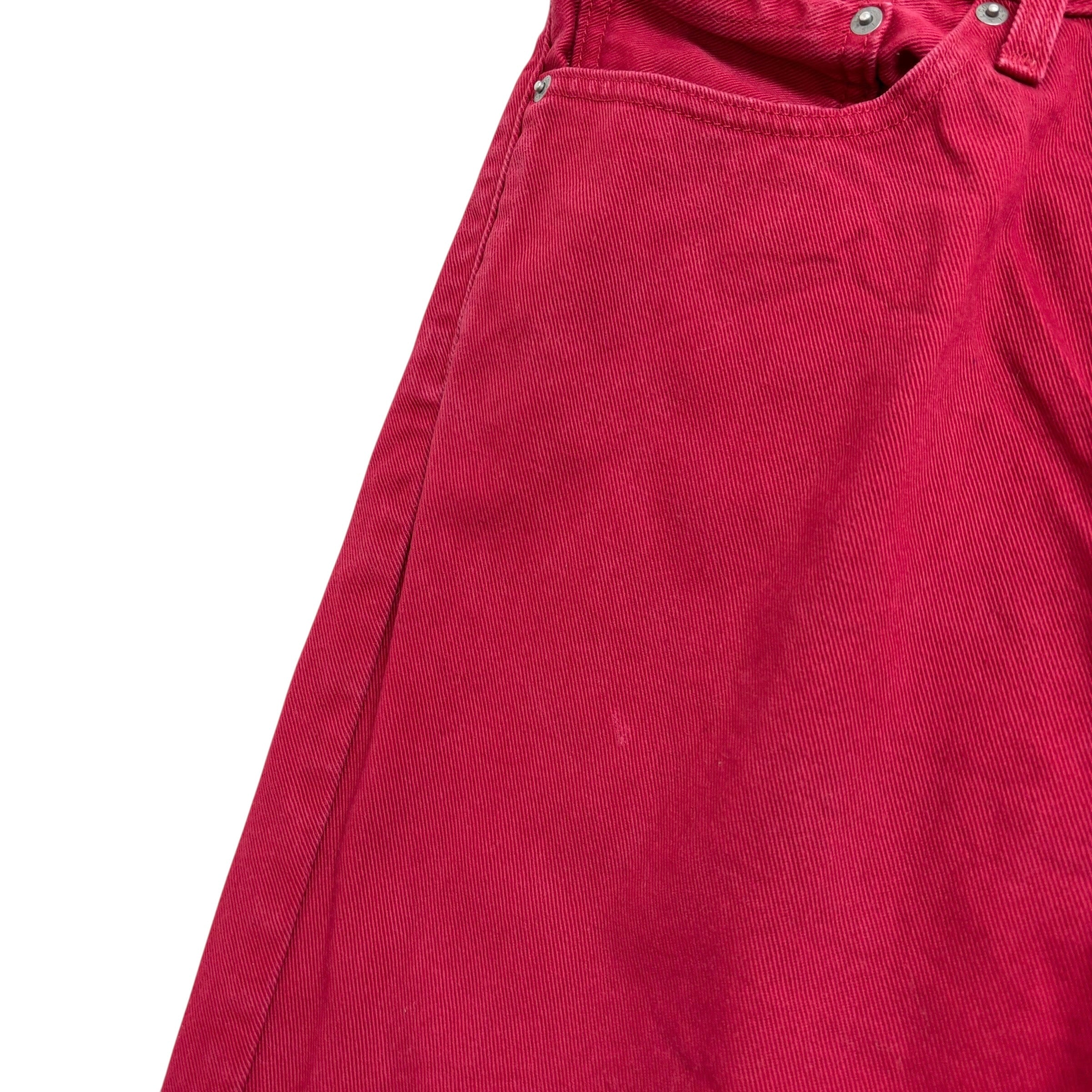 Levis 541 Jeans W38 L30 Mens Red Athletic Tapered Fit Denim