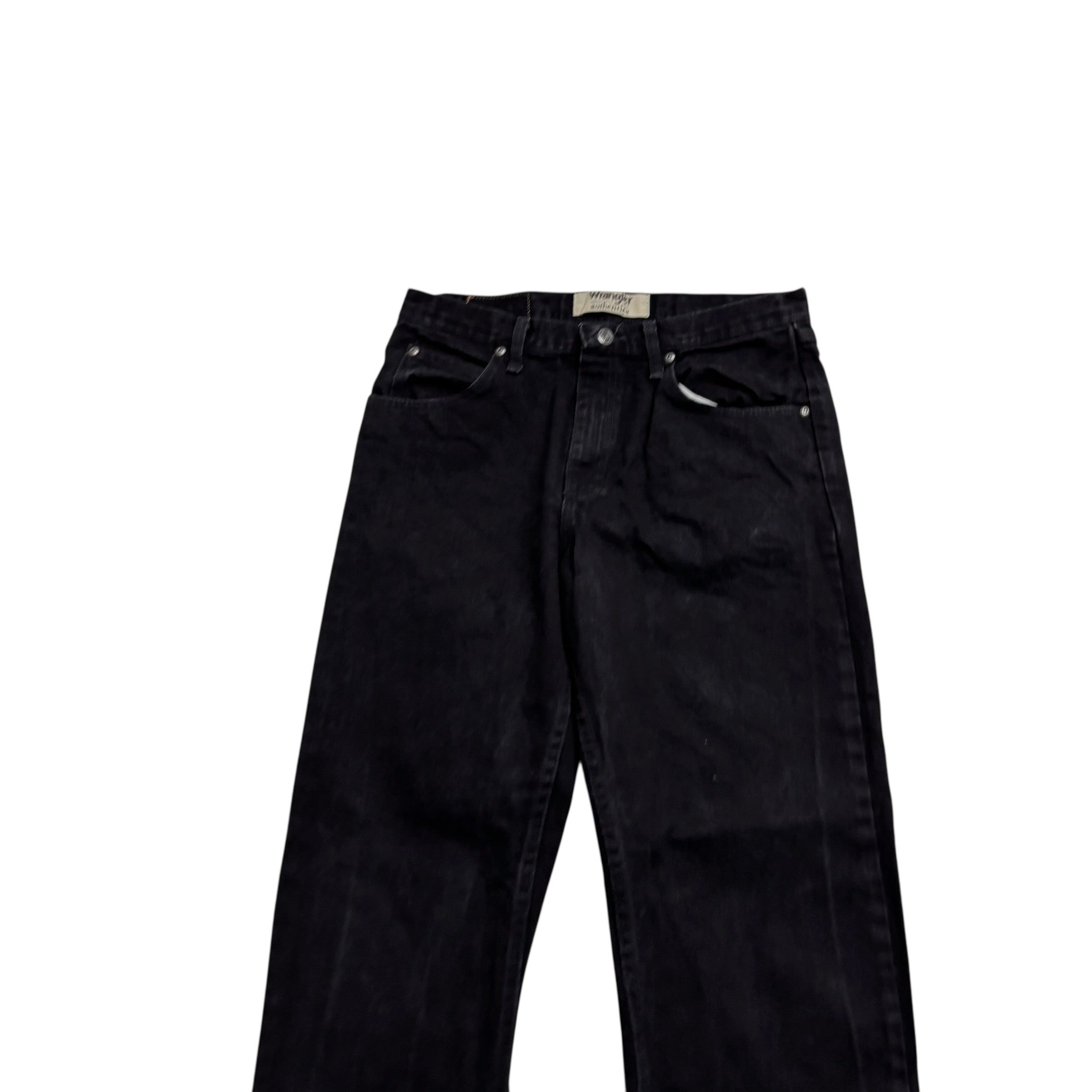 Wrangler Jeans W32 L34 Mens Black Relaxed Straight Fit Denim (E)