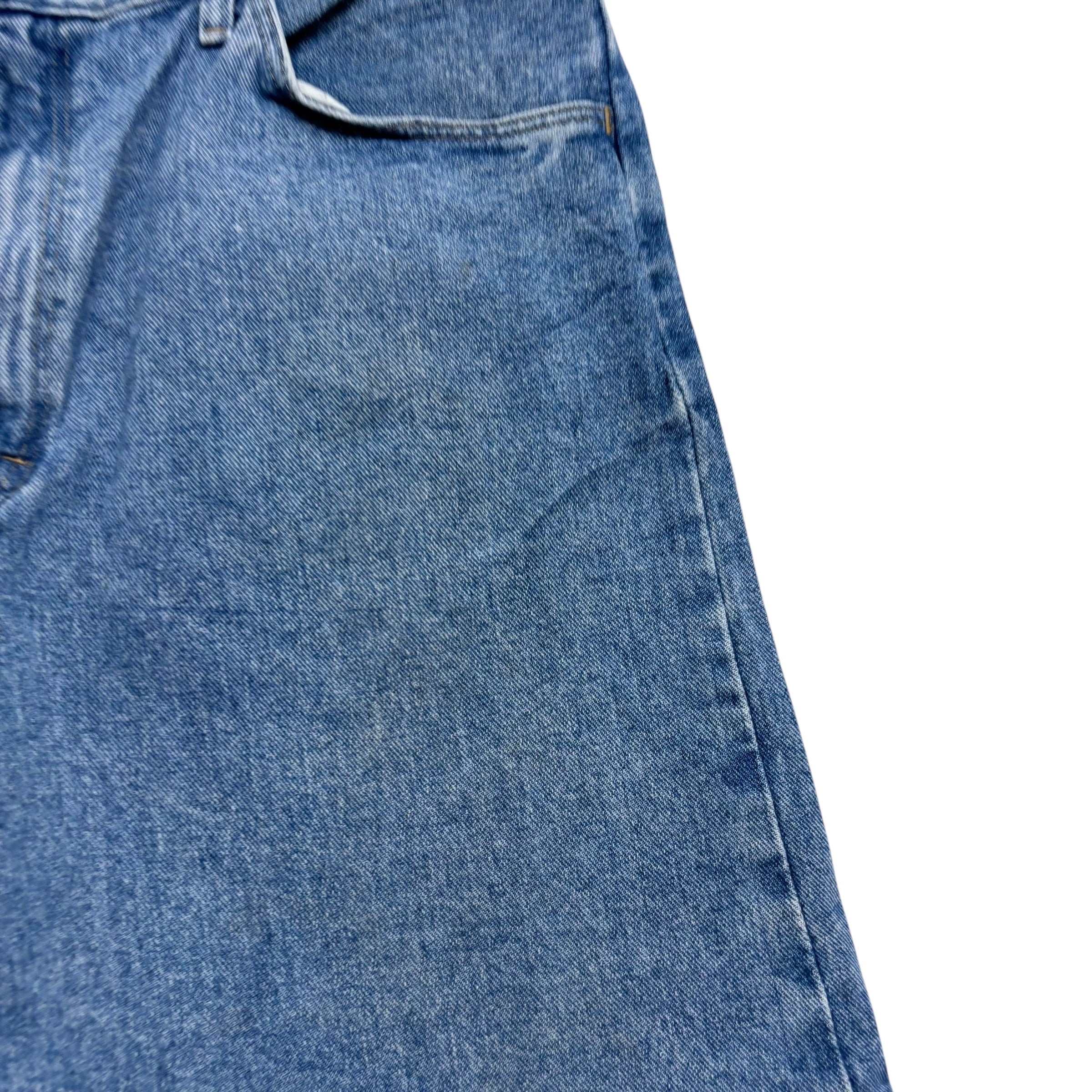 Vintage Wrangler Baggy Jorts W36 Mens Denim Shorts Light Blue Relaxed Fit