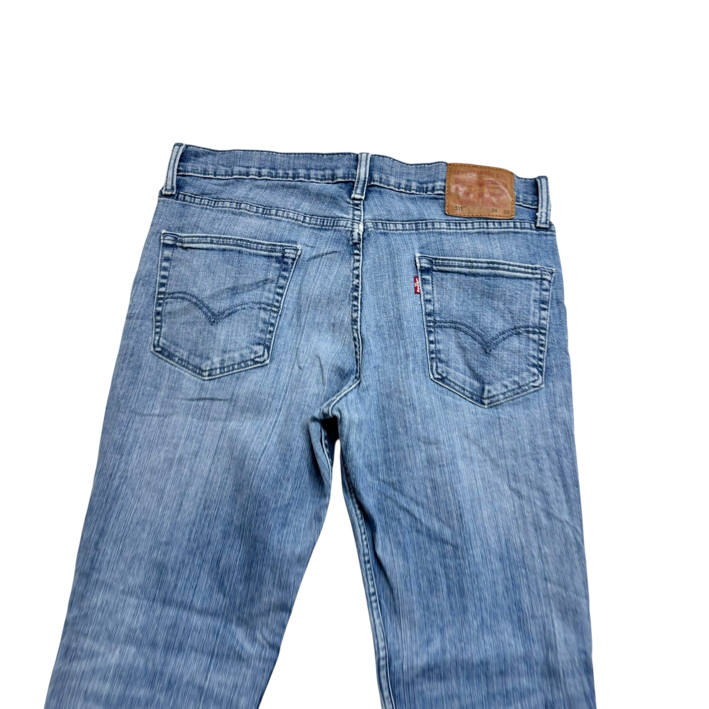 Levis 511 Jeans W33 L30 Mens Mid Blue Slim Fit Stretch Denim