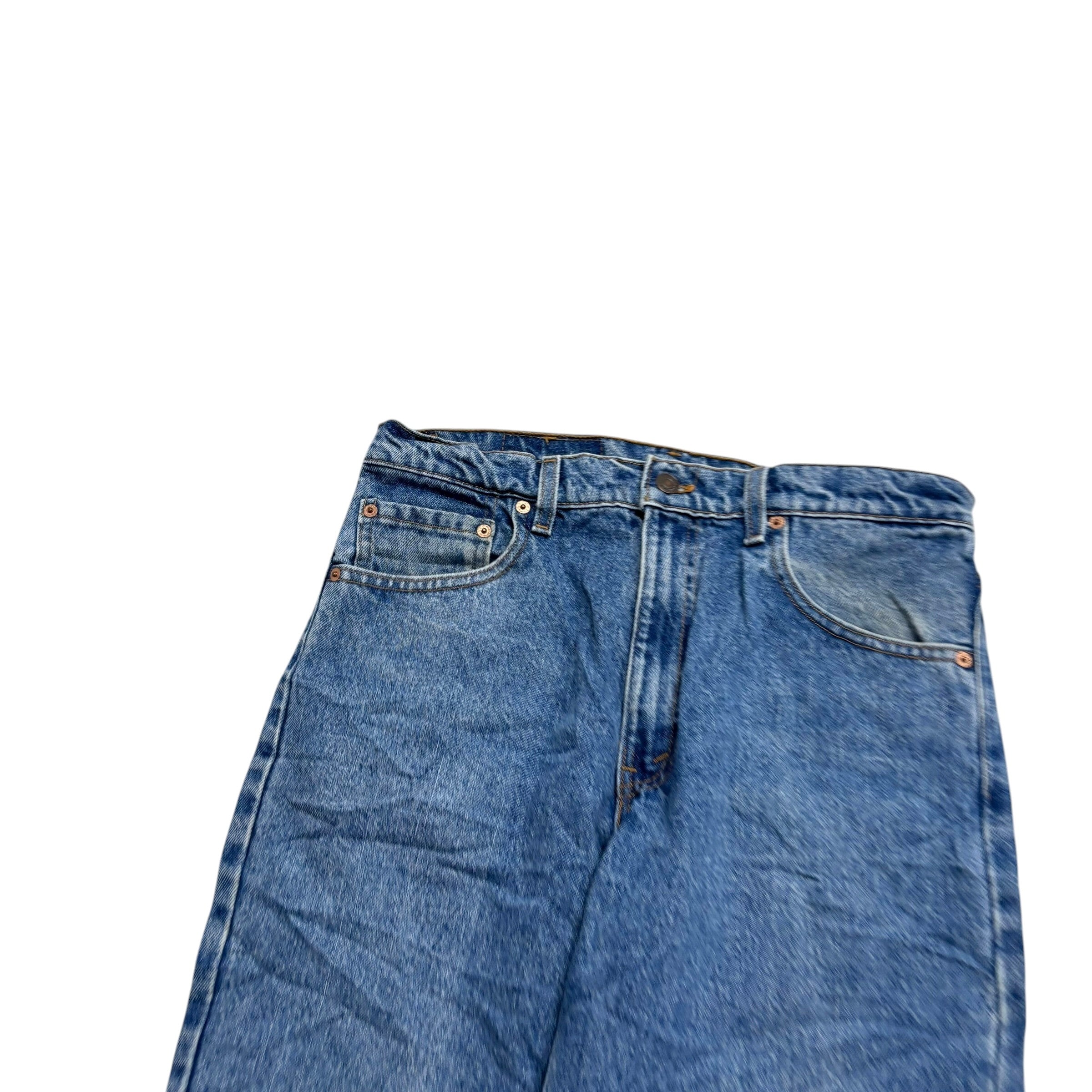 Levis 550 Jeans W32 L32 Mens Mid Blue Relaxed Tapered Fit USA Made Vintage (E)