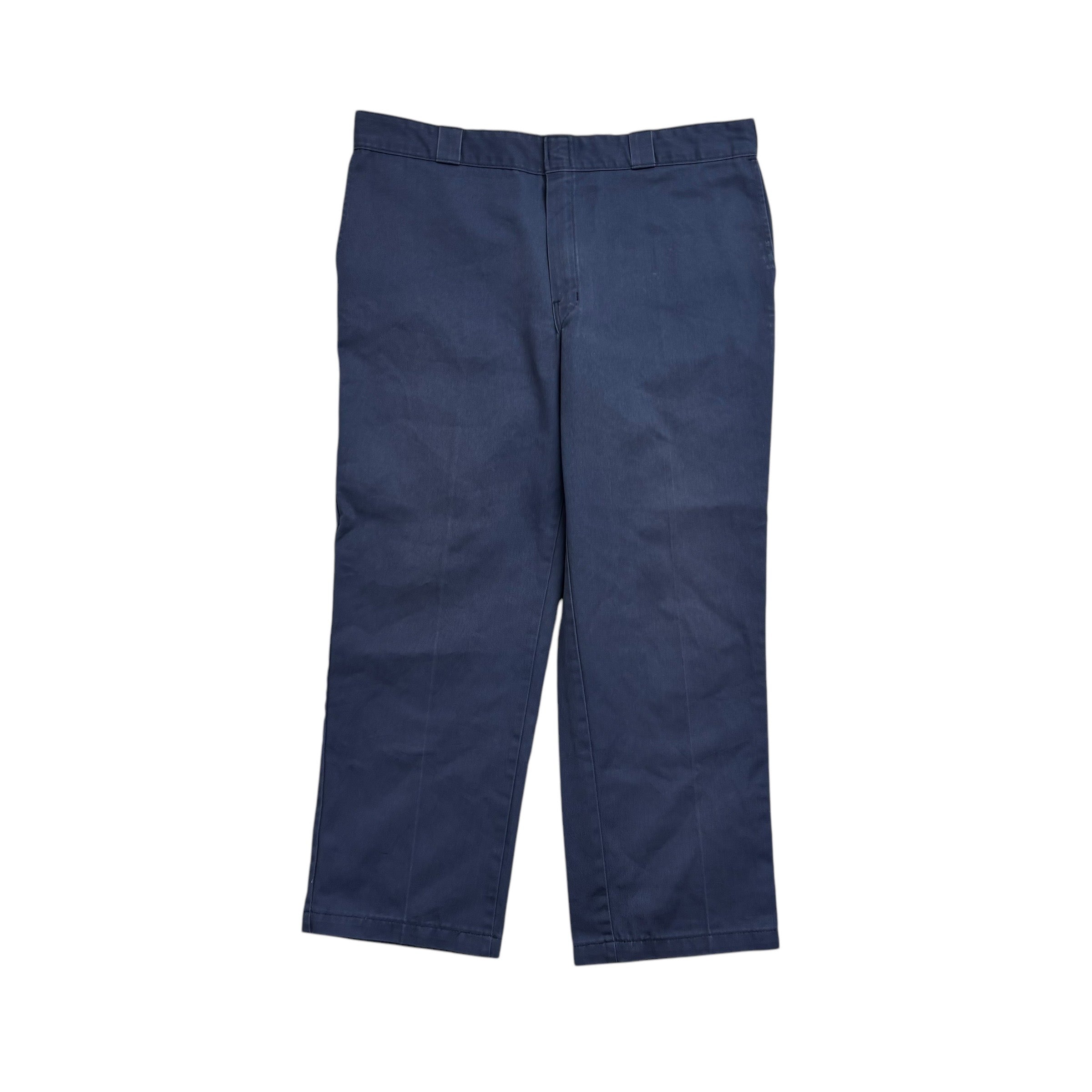 Dickies 874 Trousers W40 L29 Mens Blue Pants Original Straight Fit Workwear