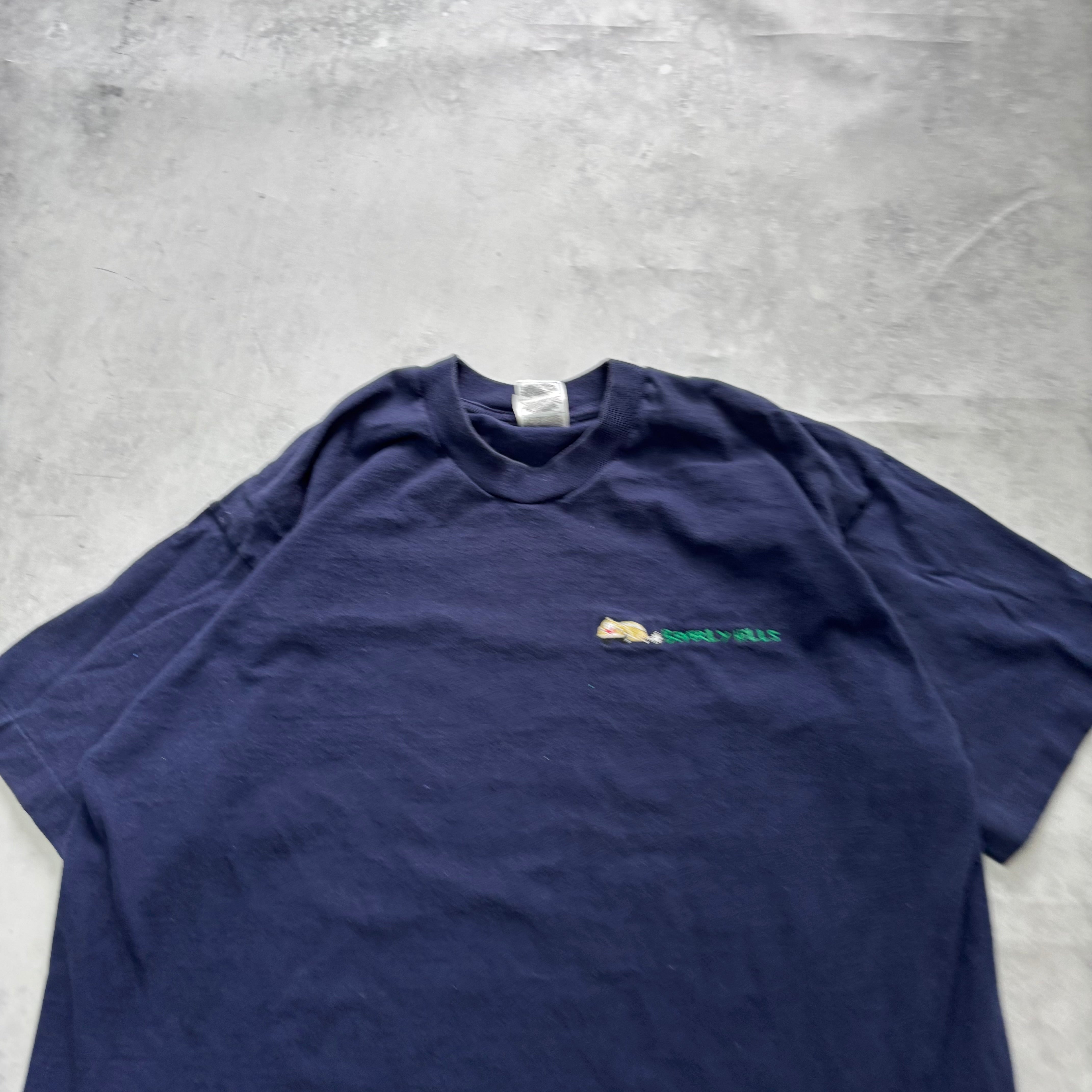 Vintage T Shirt Mens XL Navy Single Stitch Graphic Print 90s USA (E)