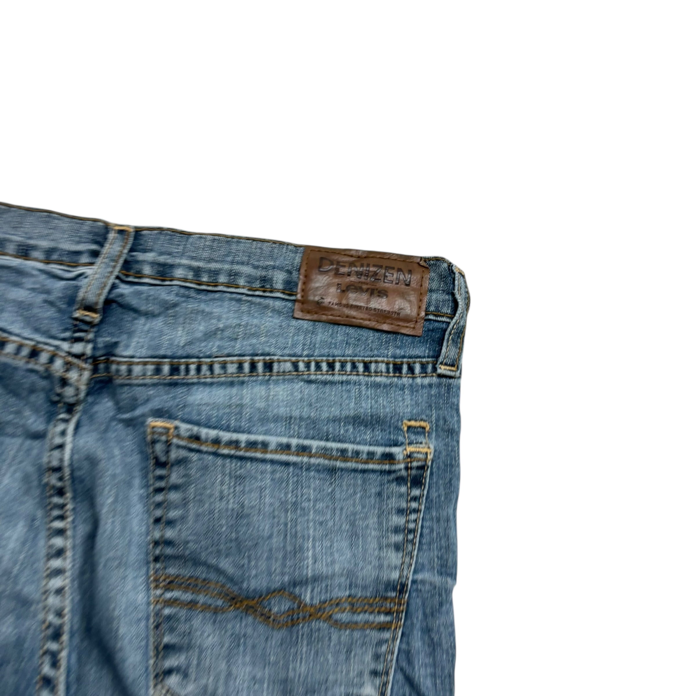 Levis Denizen Jeans W30 L30 Mens Blue Athletic Tapered Fit Stretch Denim