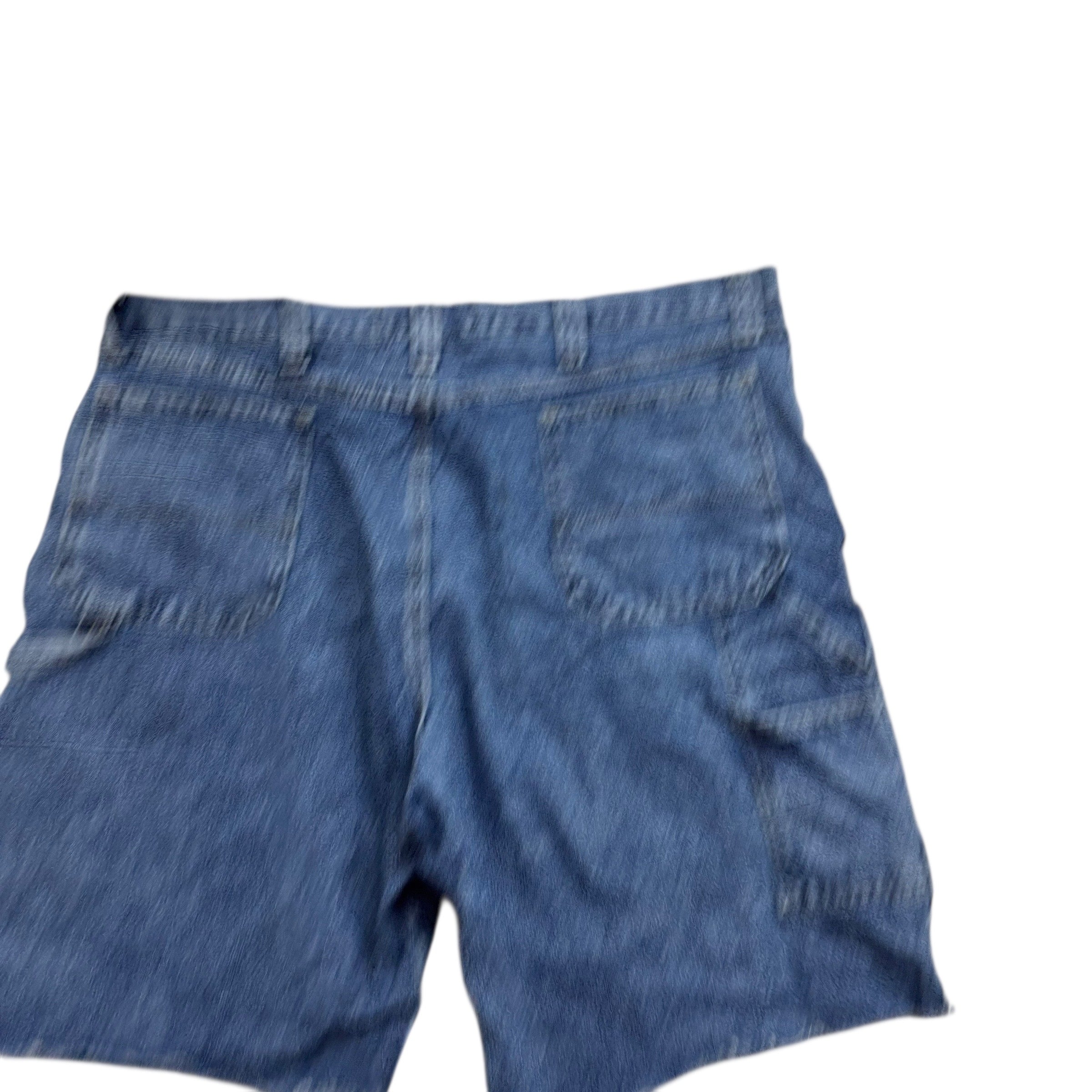 Wrangler Baggy Jorts W40 Mens Mid Blue Denim Shorts Relaxed Fit Carpenter (F)