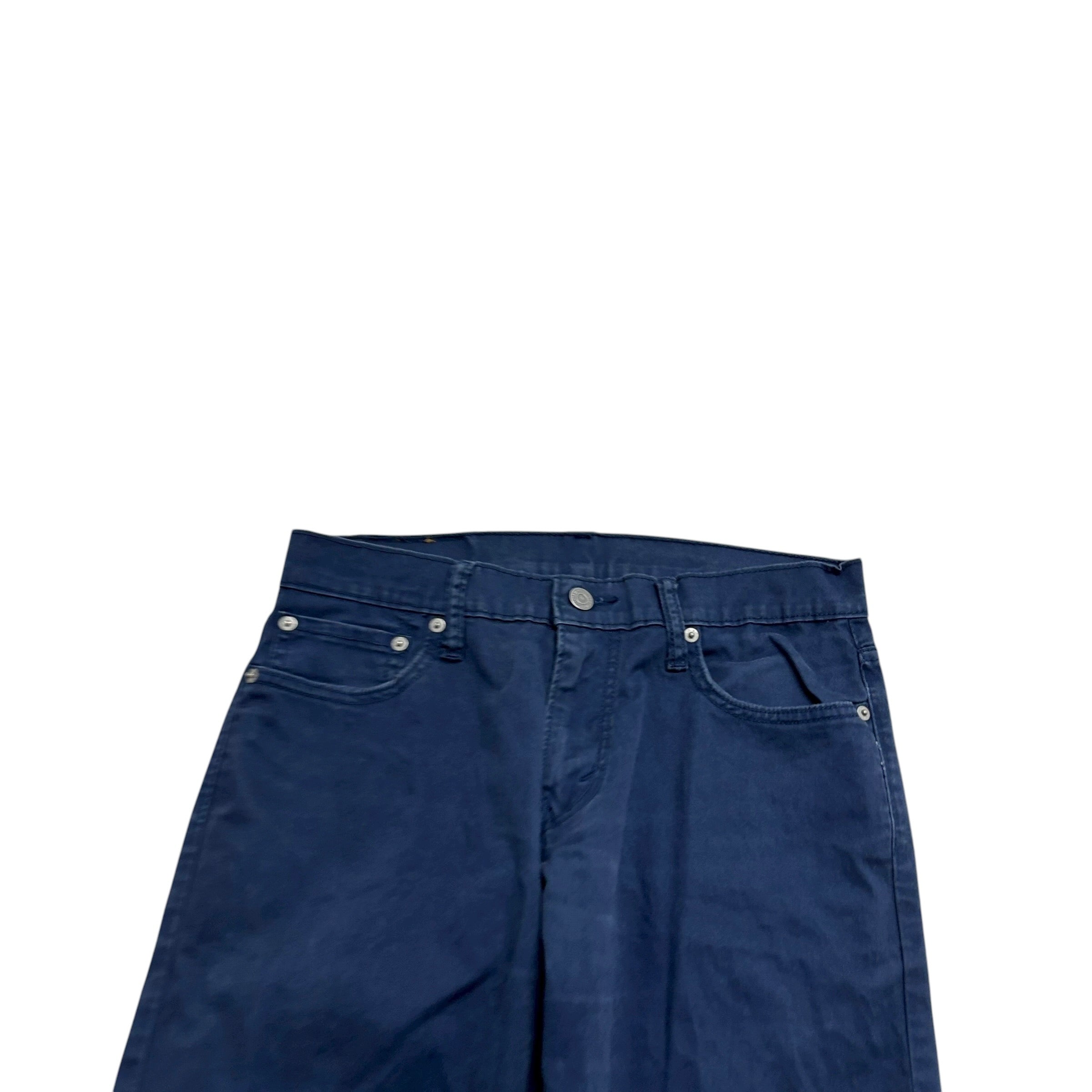 Levis 514 Trousers W30 L30 Mens Navy Blue Regular Straight Fit Stretch Pants (E)