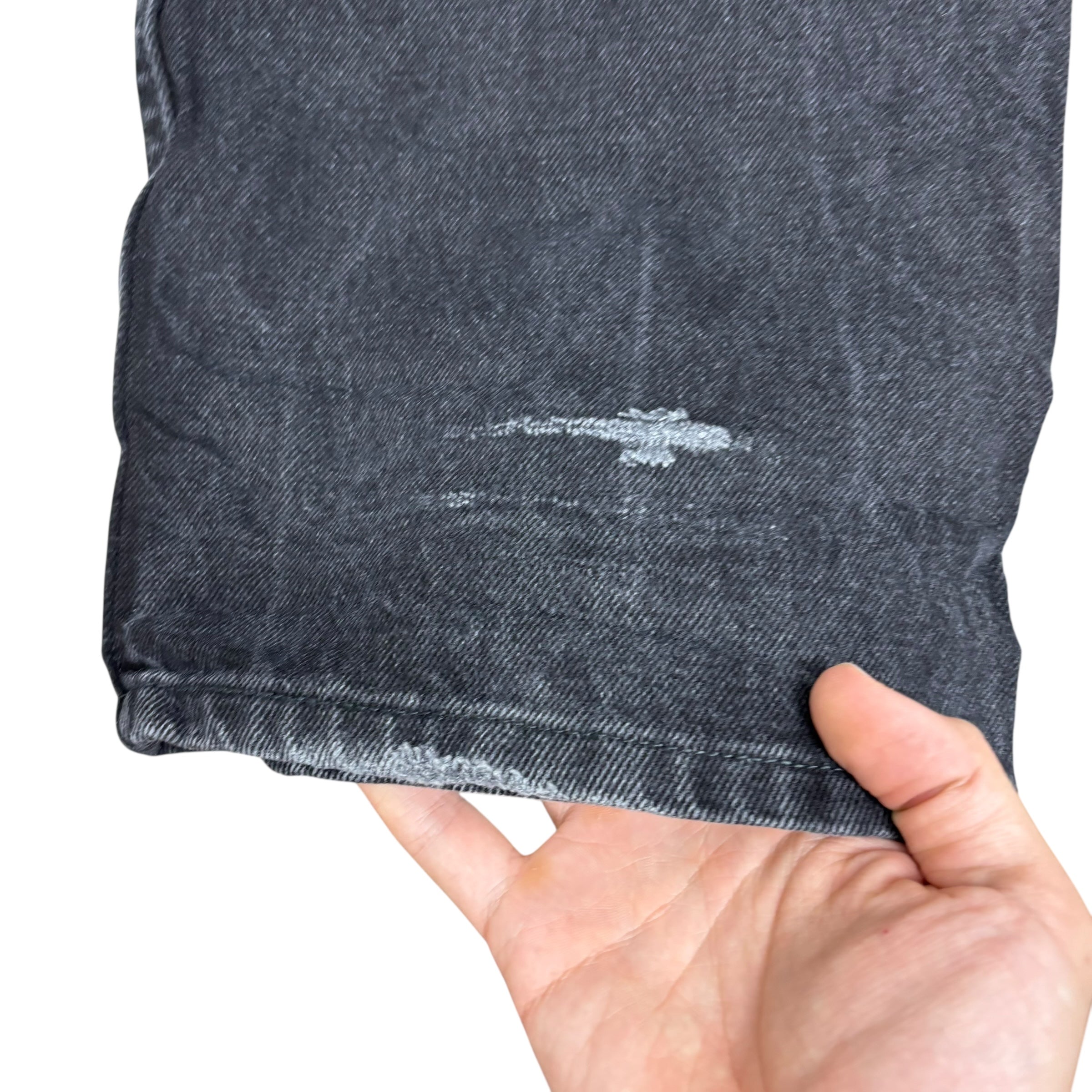 Wrangler Jeans W40 L30 Mens Black Baggy Relaxed Straight Fit Denim (F)