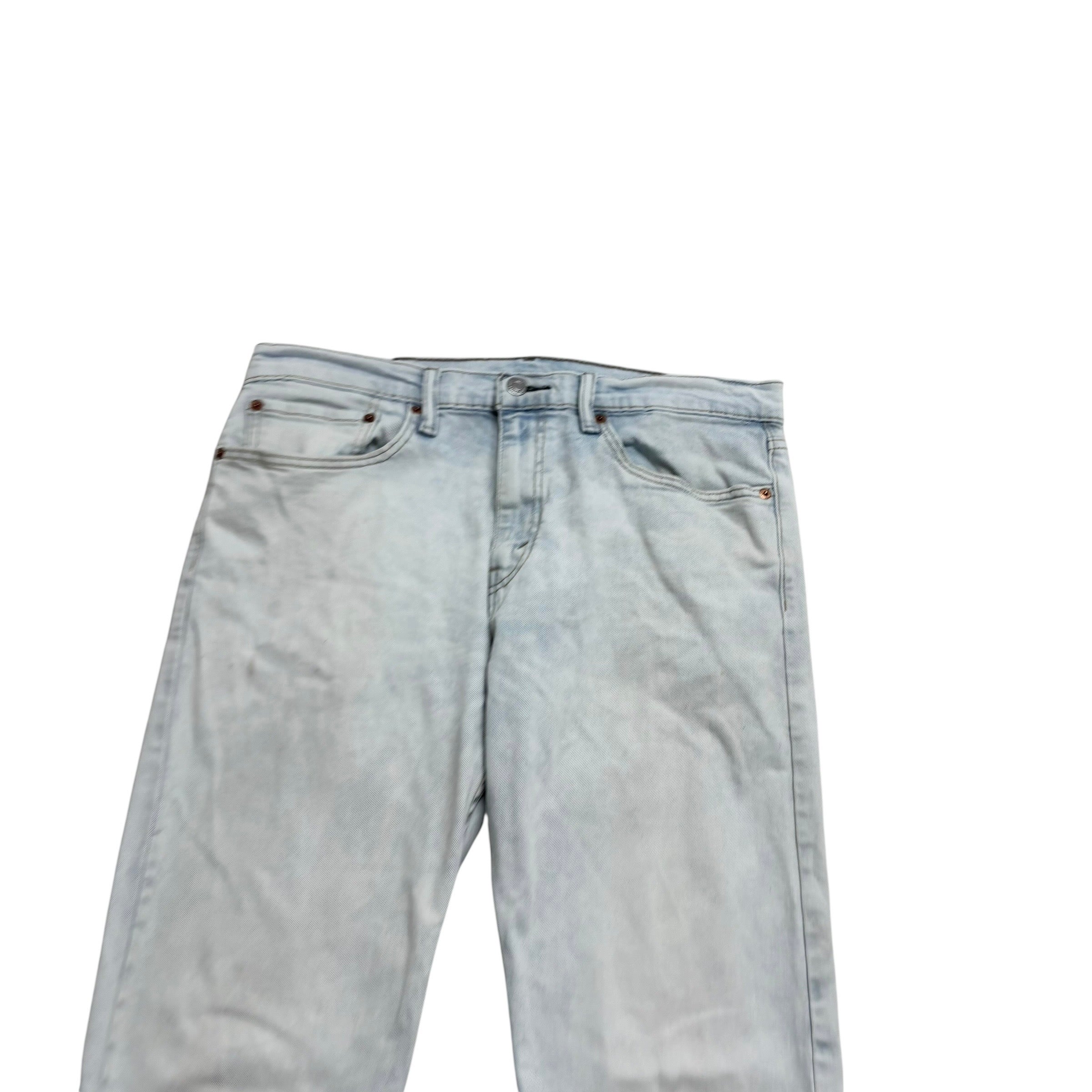 Levis 502 Jeans W34 L32 Mens Light Blue Regular Tapered Fit Stretch Denim