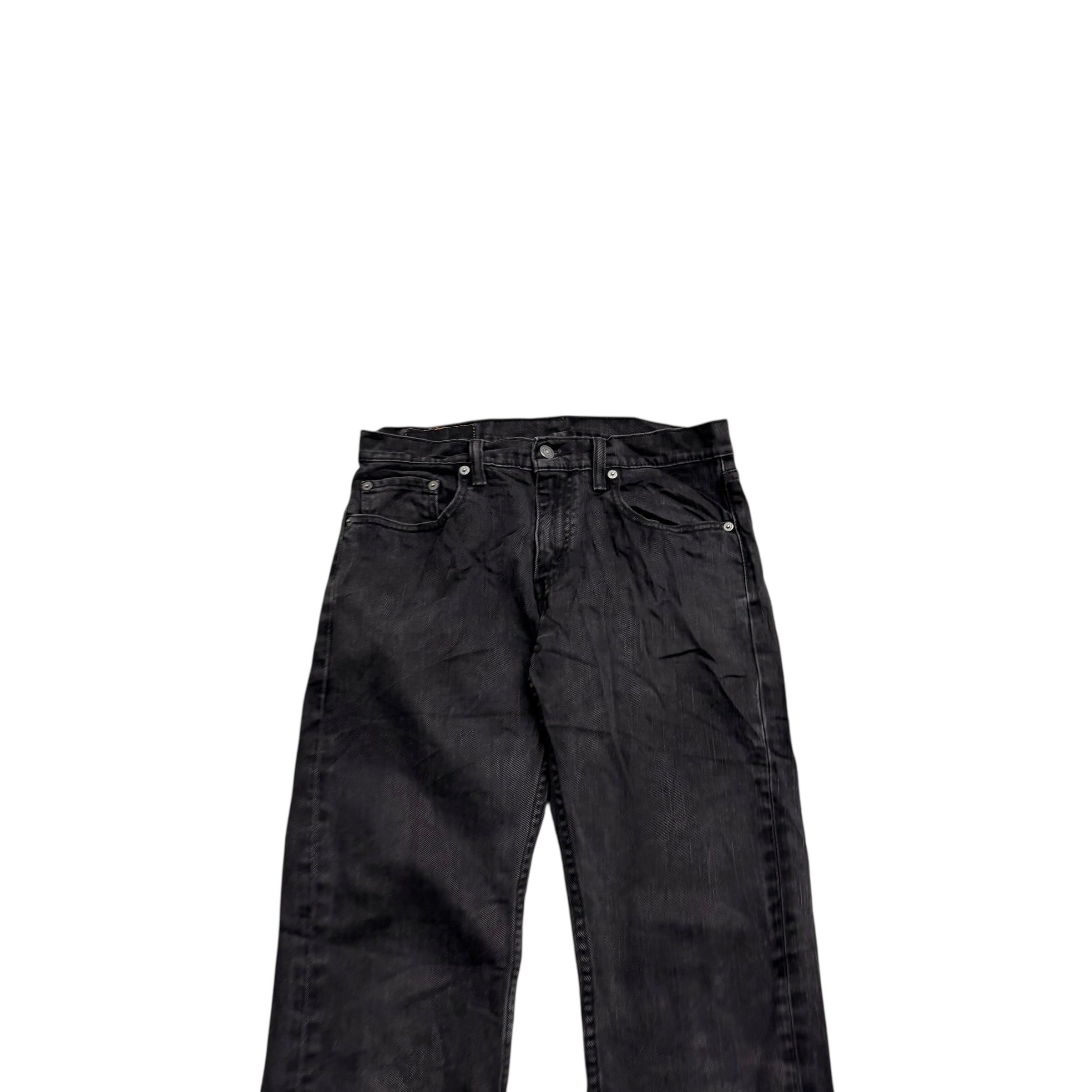 Levis 559 Jeans W30 L32 Mens Black Regular Straight Fit Stretch Denim