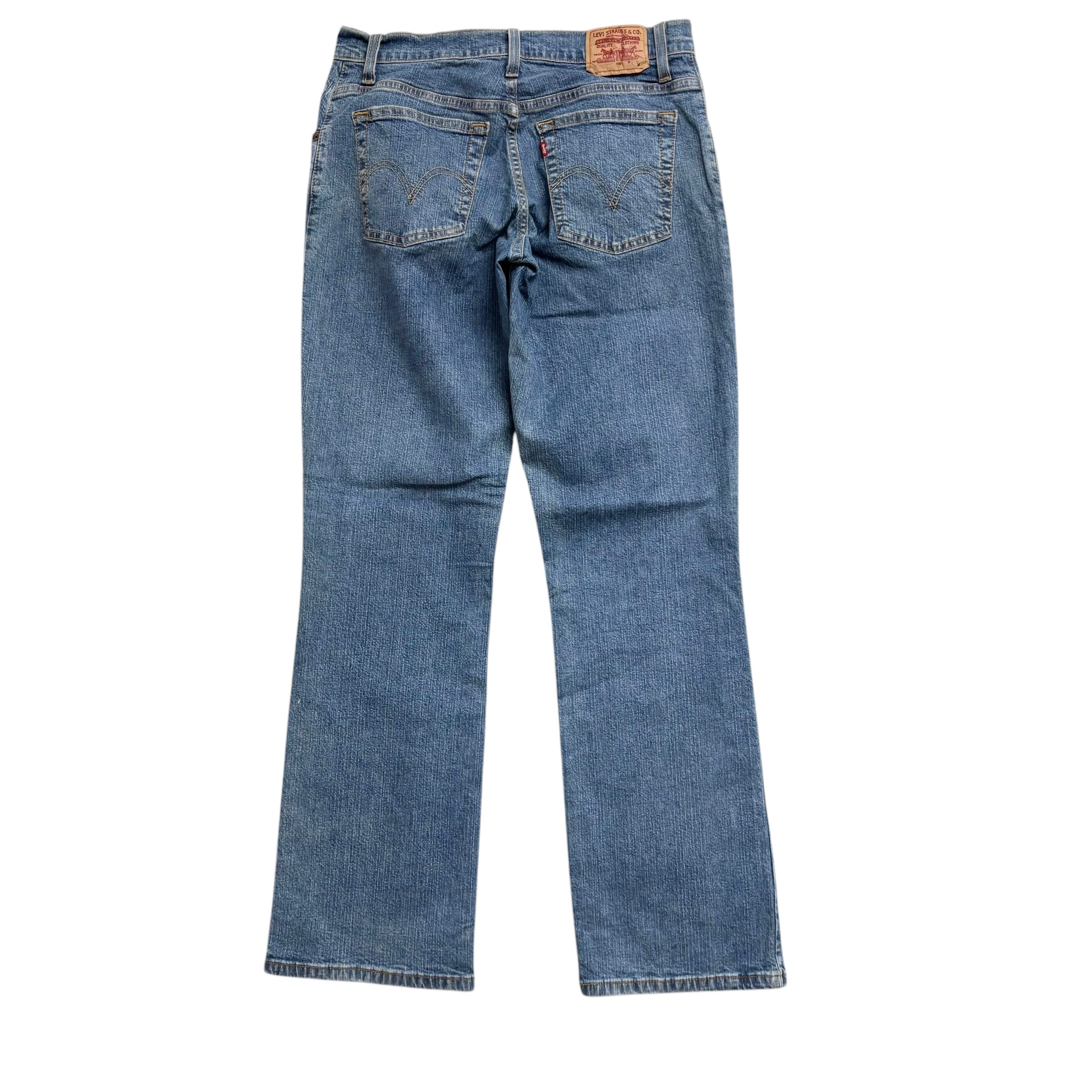 Levis 550 Jeans W30 L32 Womens Light Blue Relaxed Bootcut Fit Stretch Denim