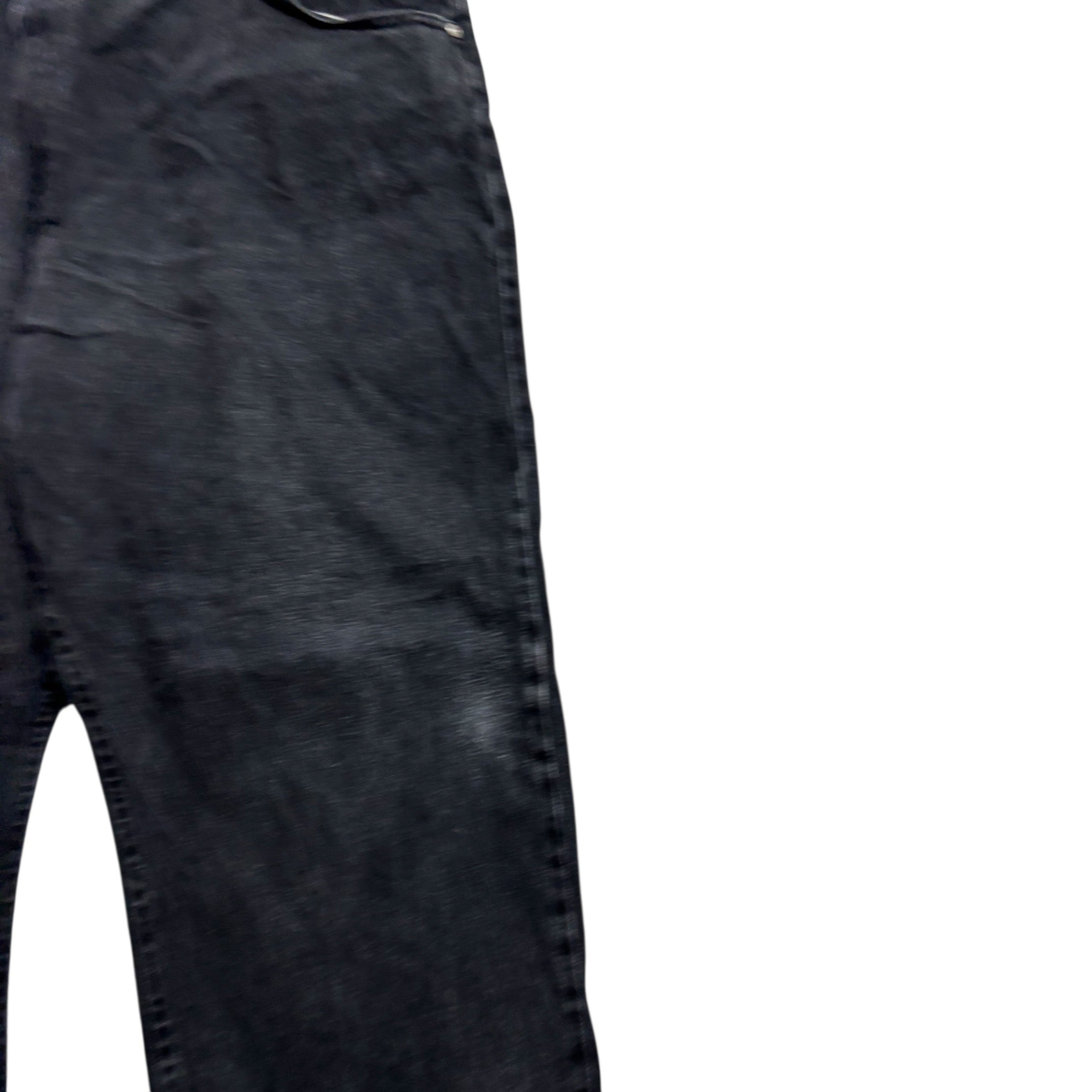 Wrangler Jeans W44 L30 Mens Black Baggy Relaxed Straight Fit Denim