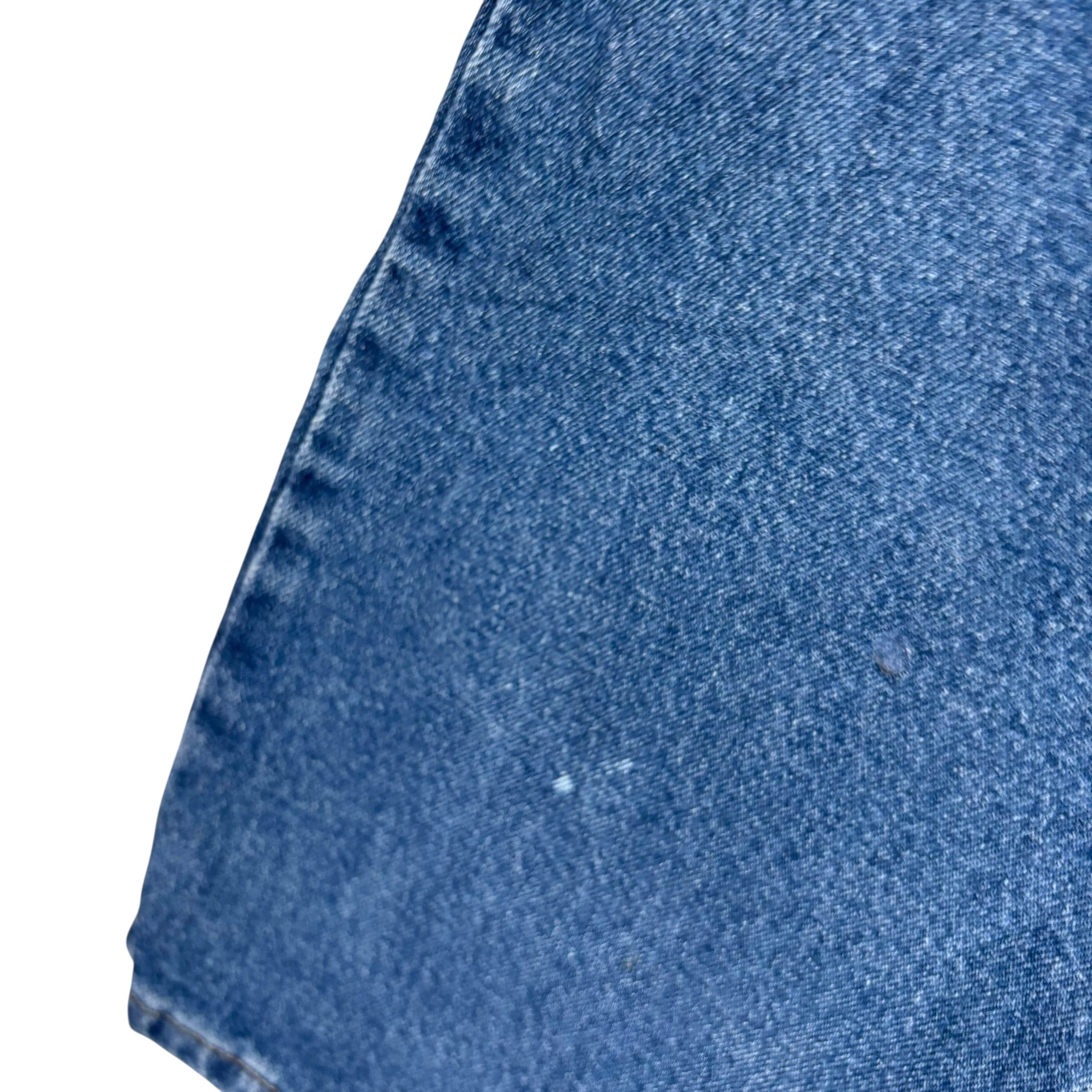 Wrangler Jeans W42 L30 Mens Mid Blue Relaxed Straight Fit Stretch Denim