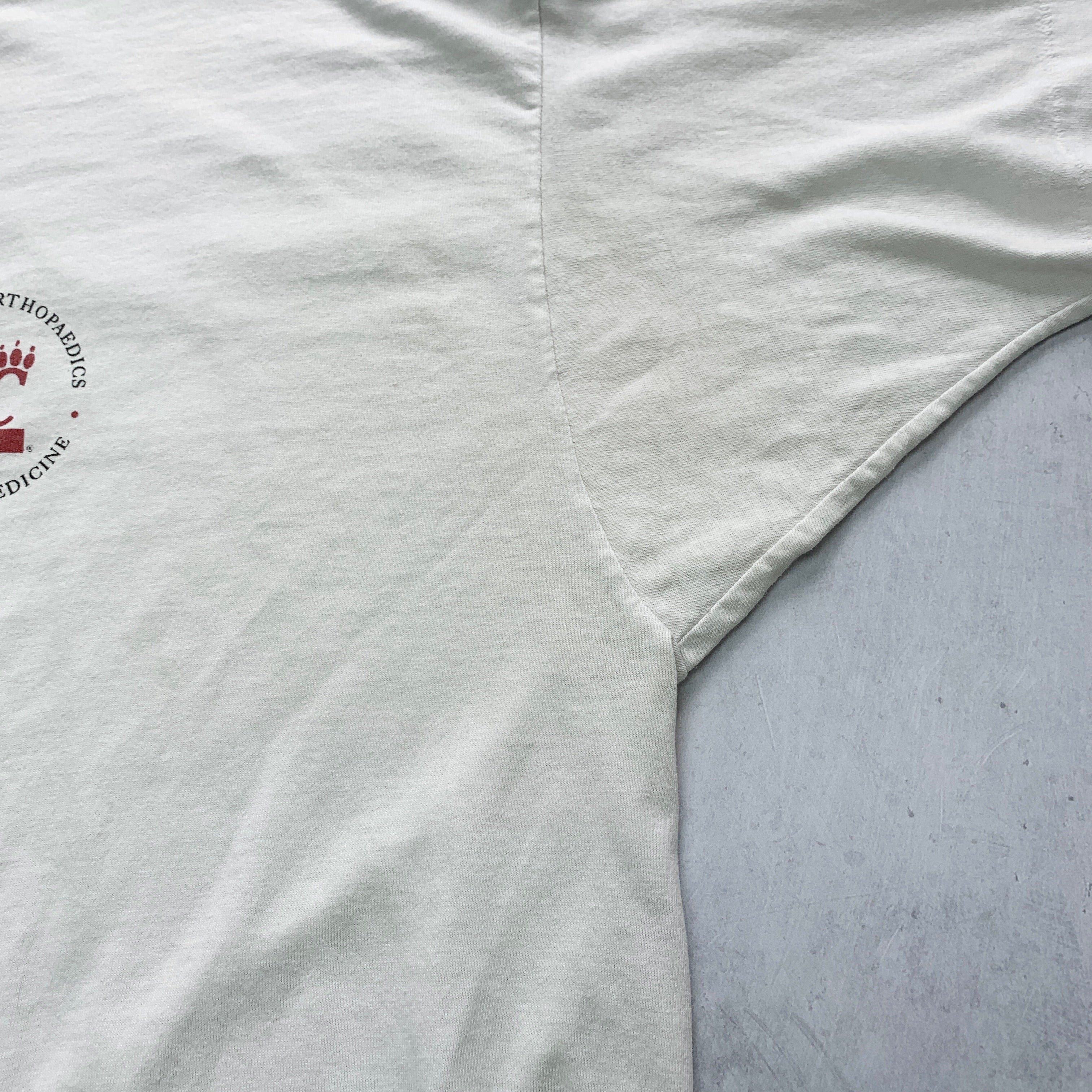 Vintage T Shirt Mens XXL White Single Stitch Graphic Print 90s USA