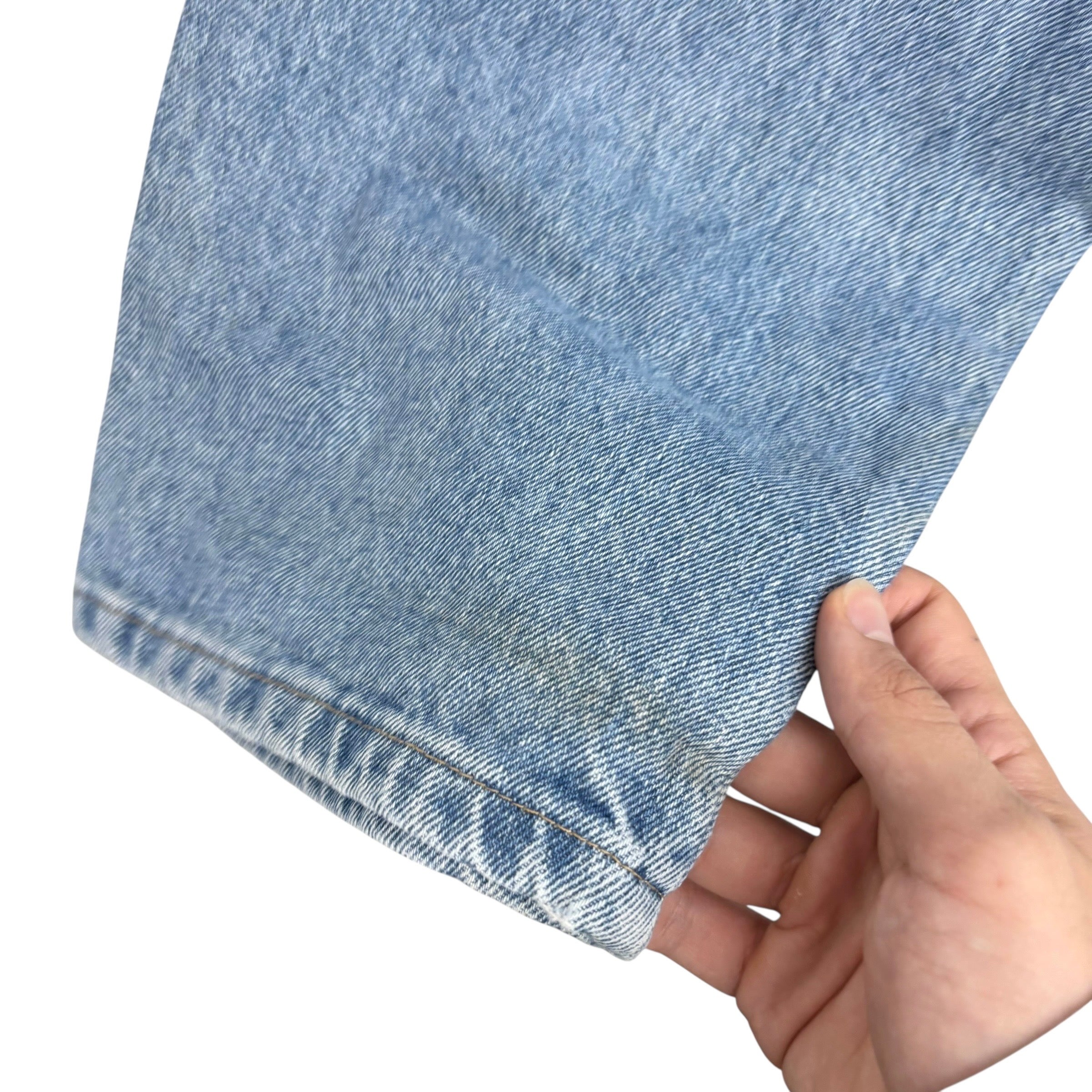 Wrangler Jeans W40 L30 Mens Light Blue Regular Straight Fit Denim