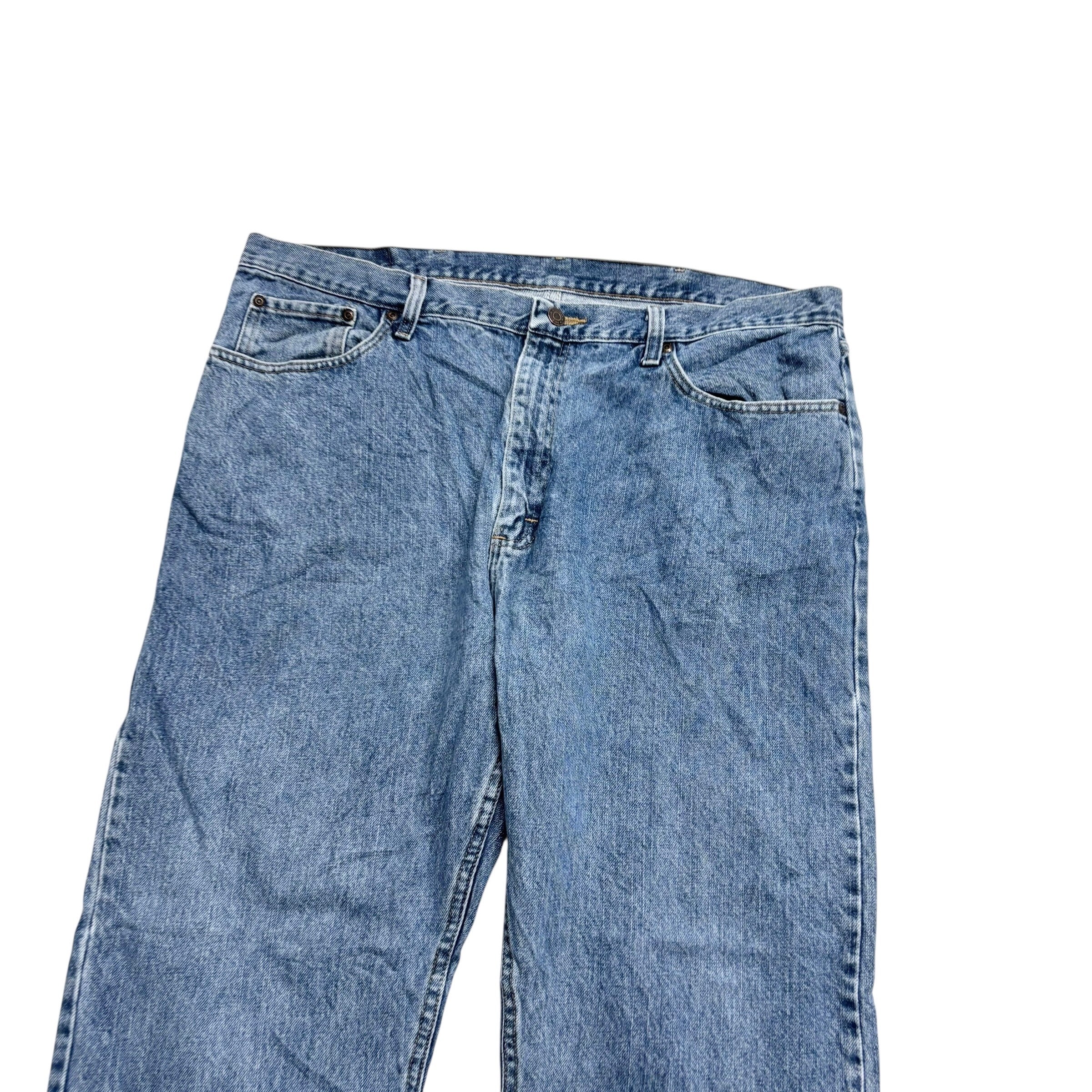 Wrangler Jeans W40 L30 Mens Light Blue Regular Straight Fit Denim