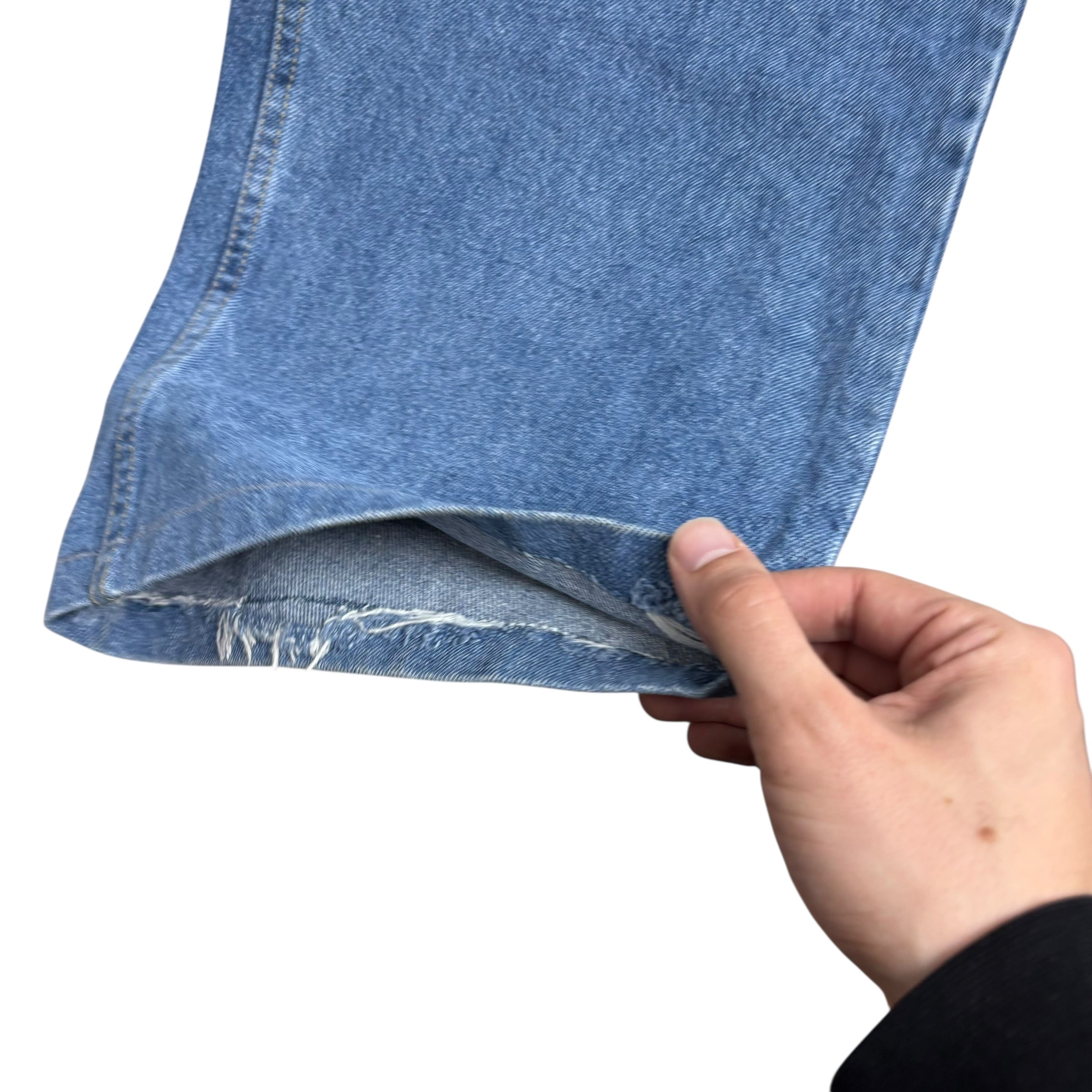 Lee Jeans W50 L25 Mens Mid Blue Regular Straight Fit Vintage Denim