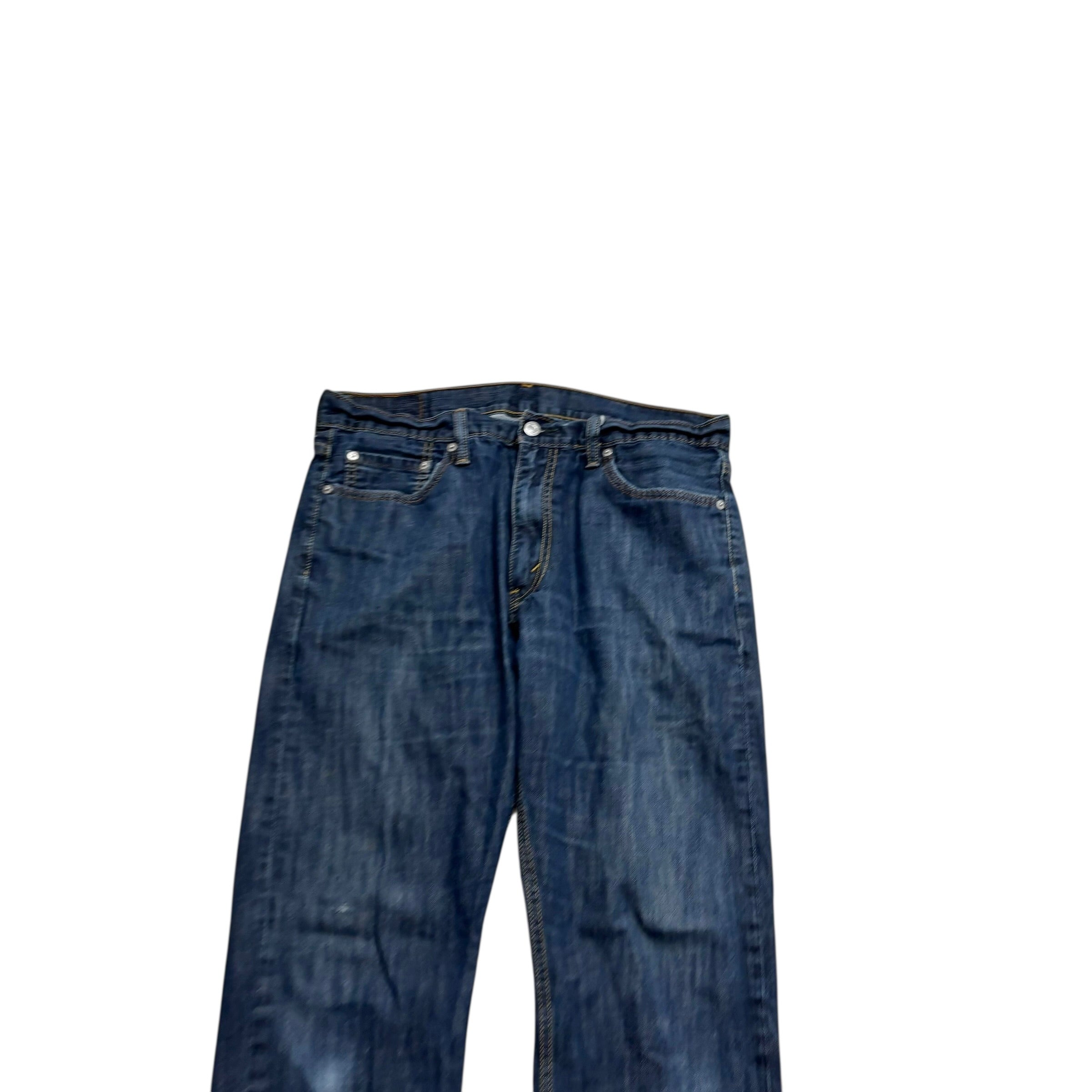 Levis 513 Jeans W34 L30 Mens Dark Blue Slim Straight Fit Denim