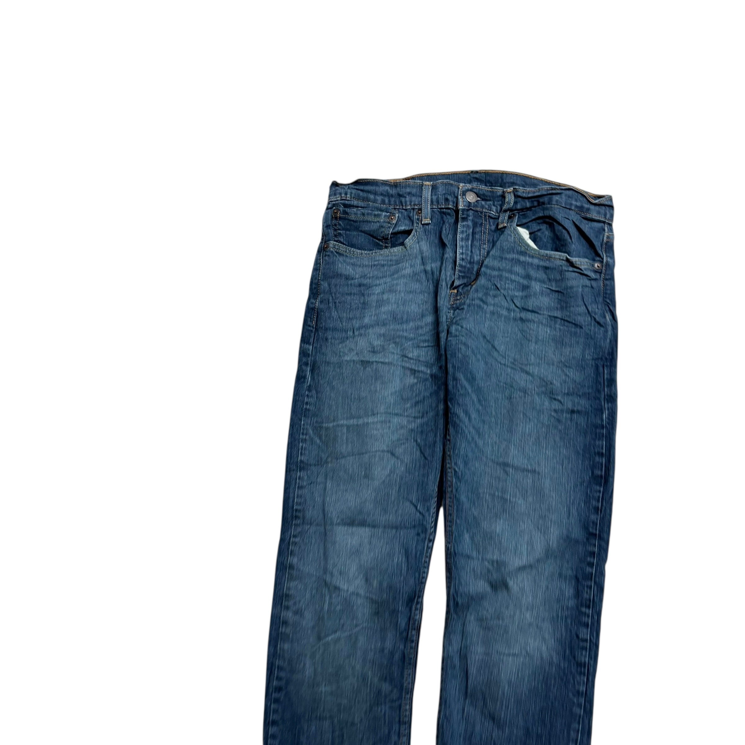 Levis 502 Jeans W31 L31 Mens Dark Blue Regular Tapered Fit Stretch Denim (E)